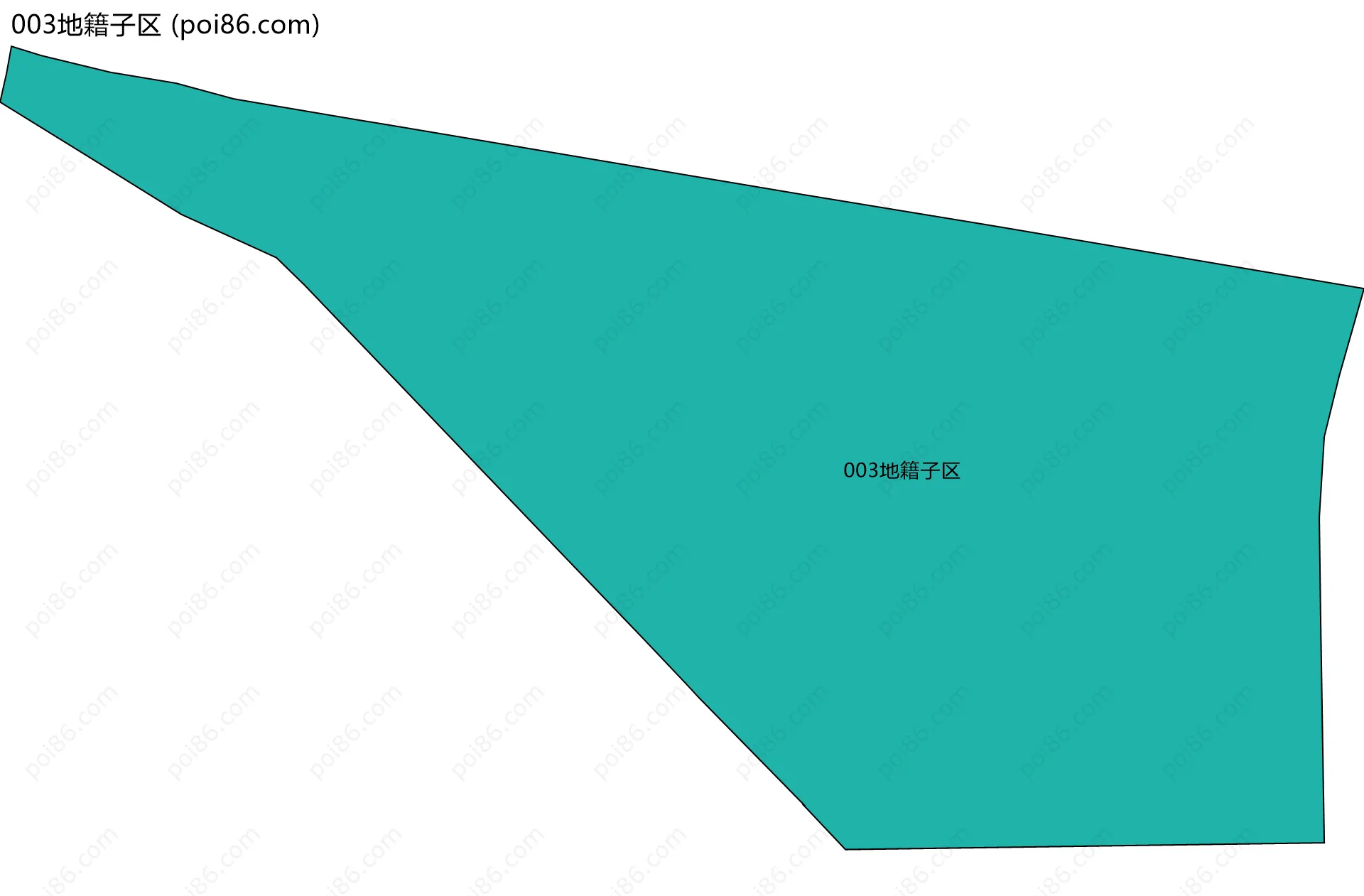 003地籍子区边界地图