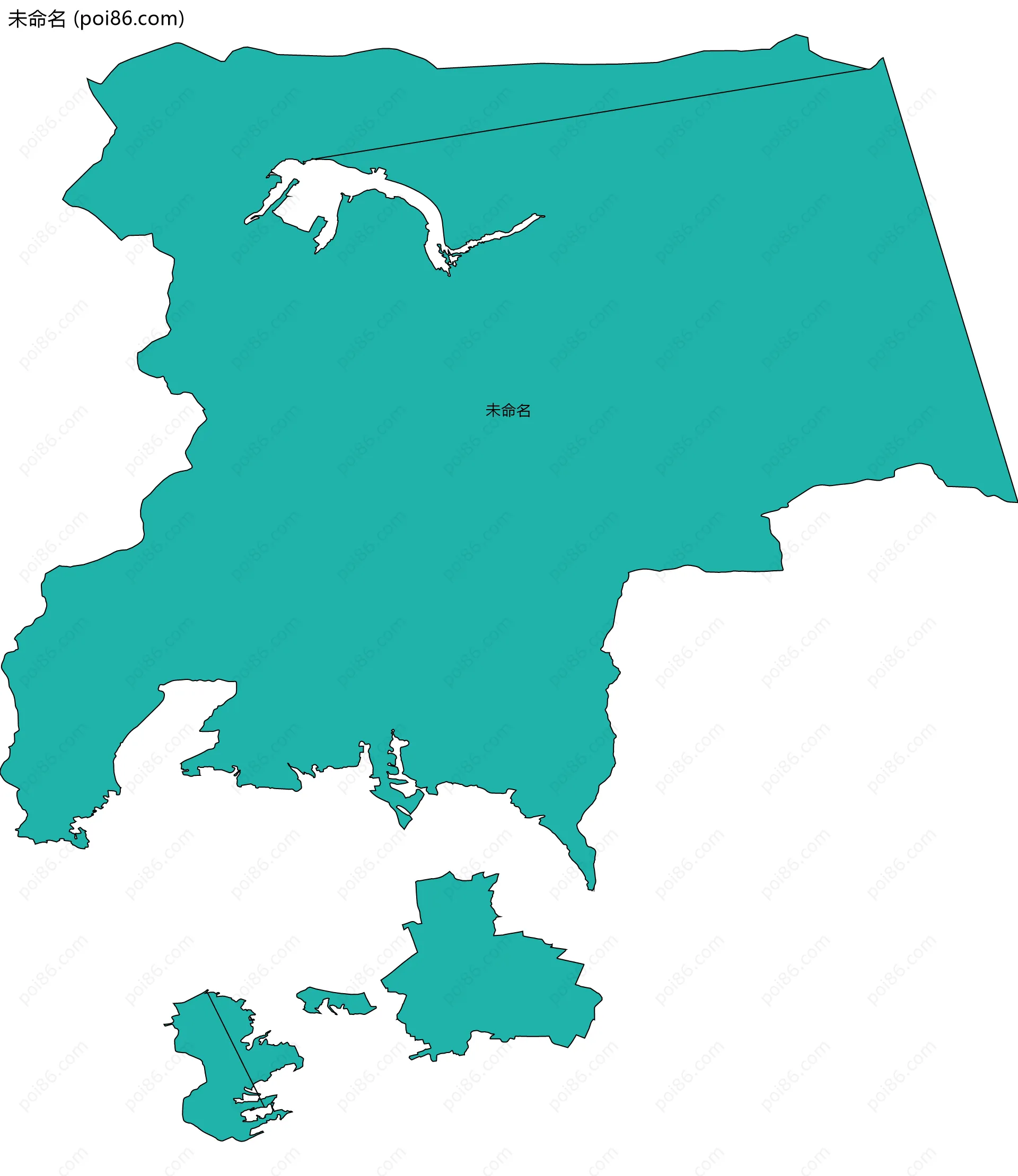 未命名边界地图