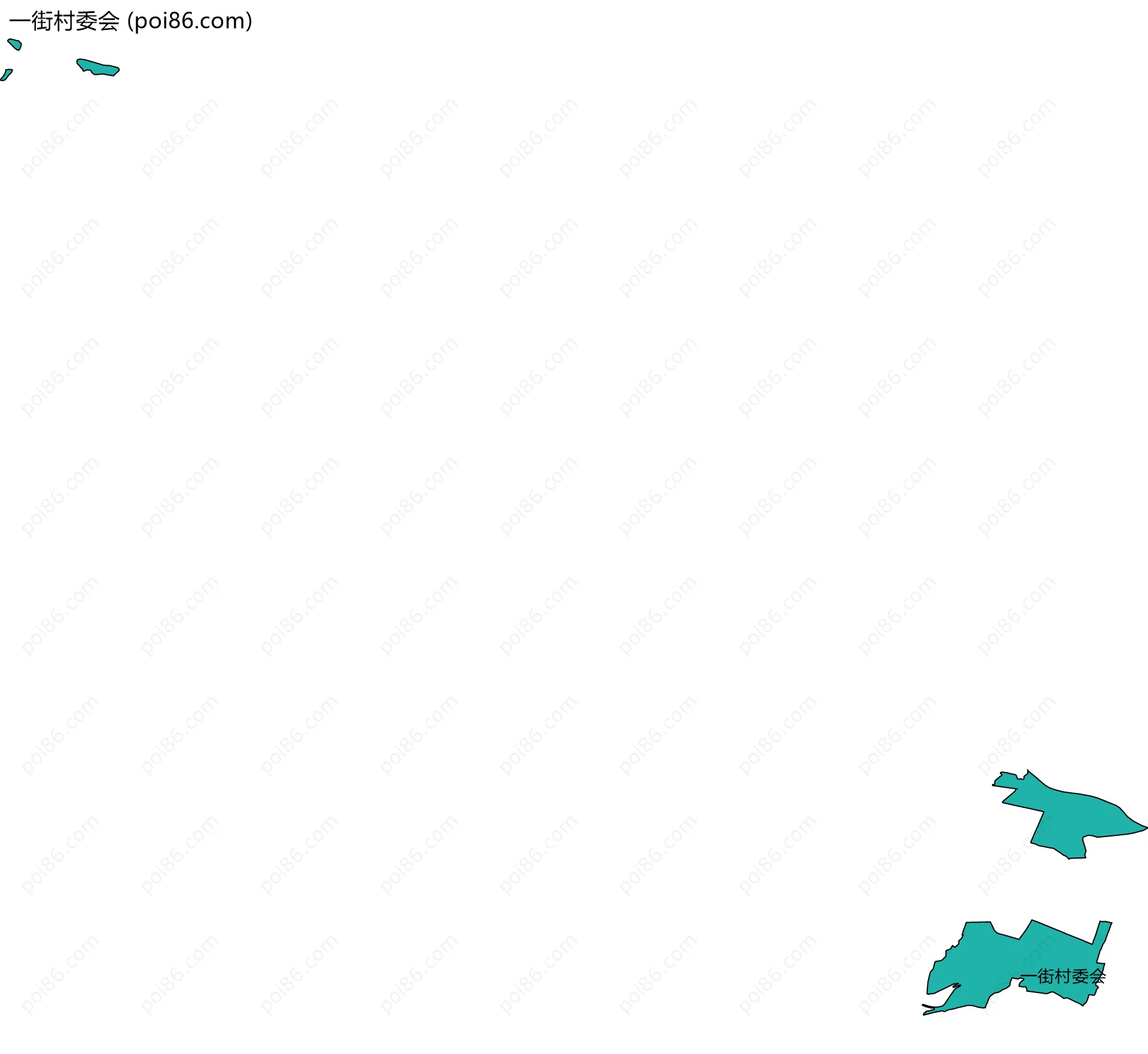 一街村委会边界地图