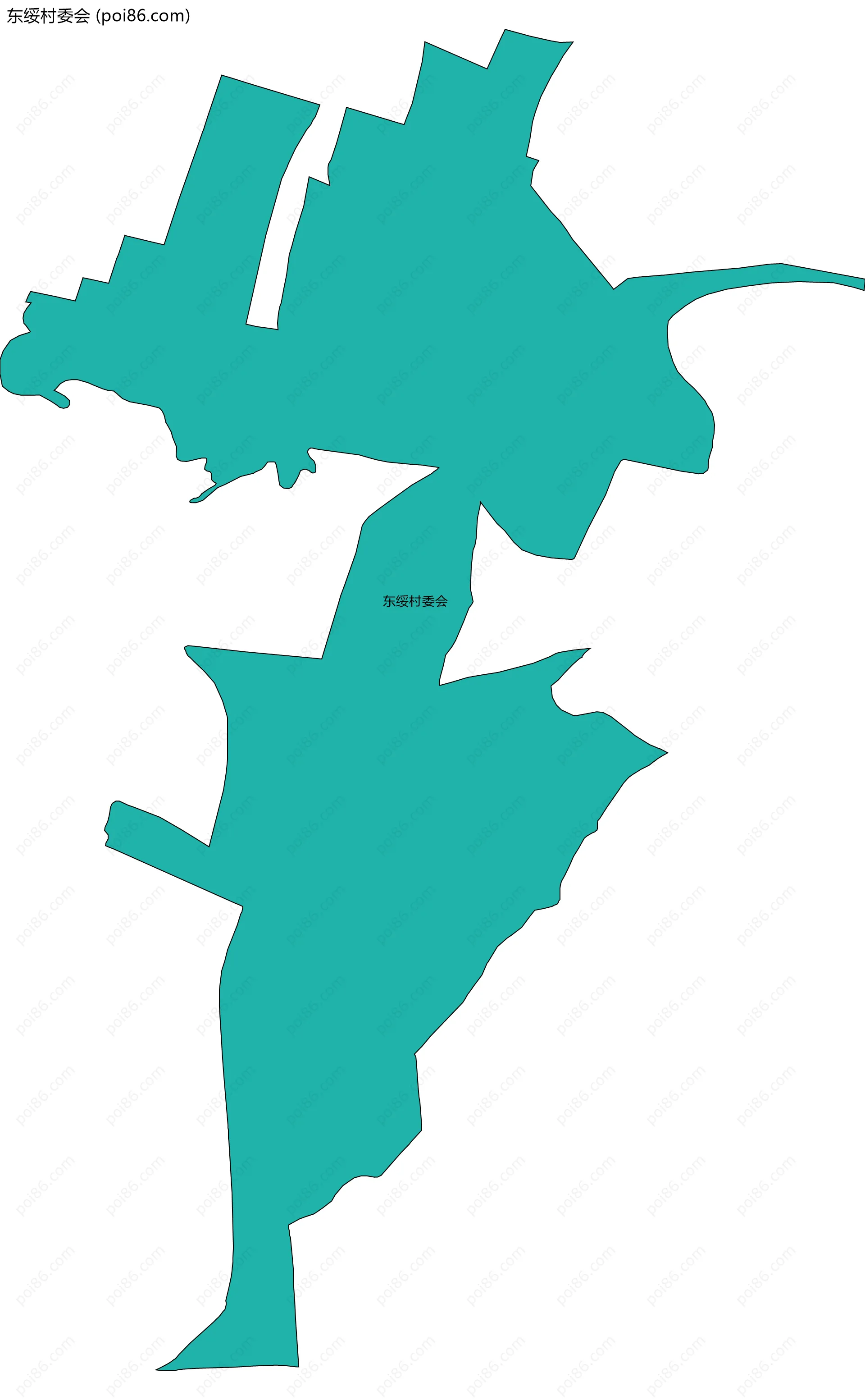 东绥村委会边界地图