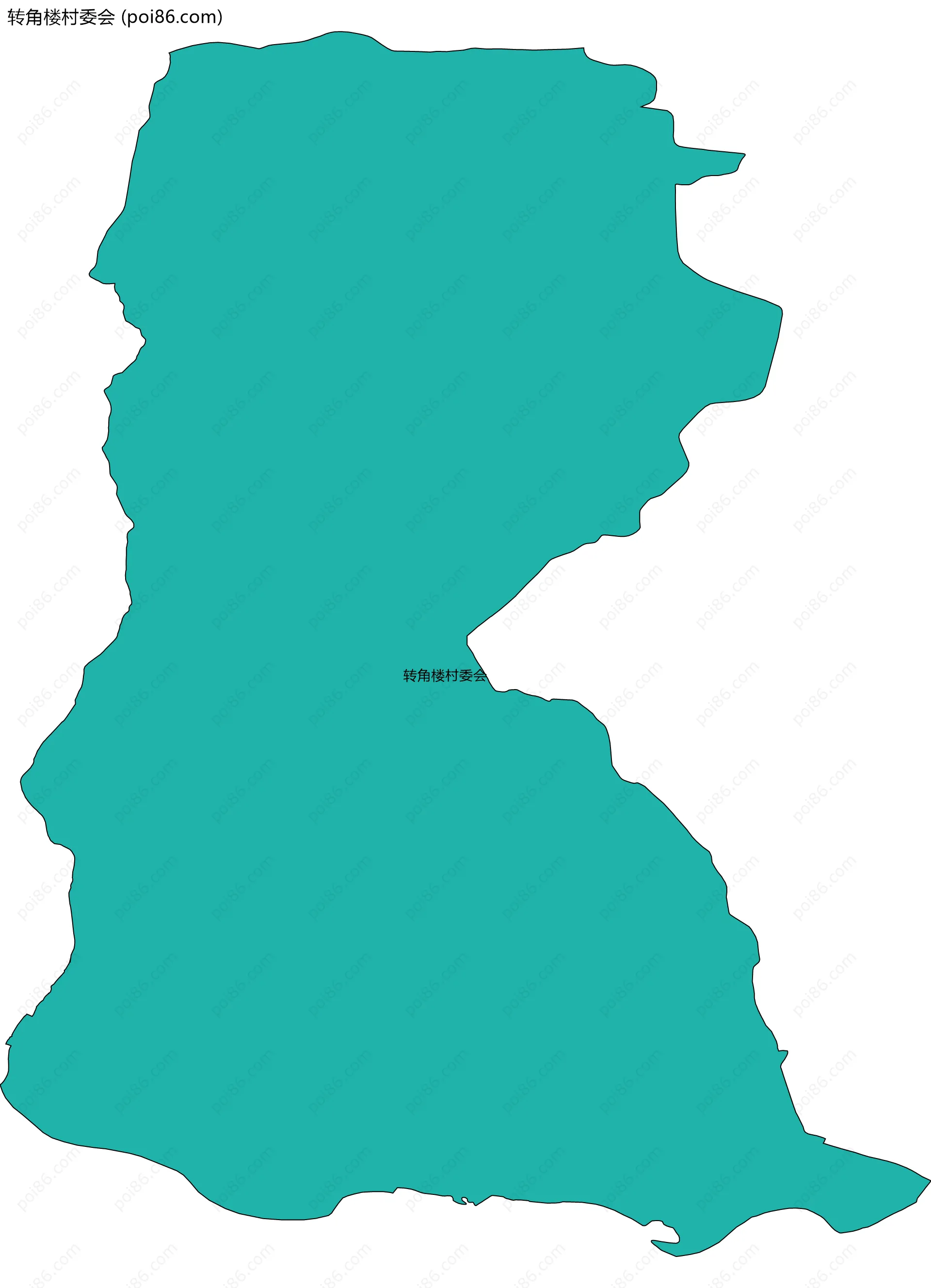 转角楼村委会边界地图