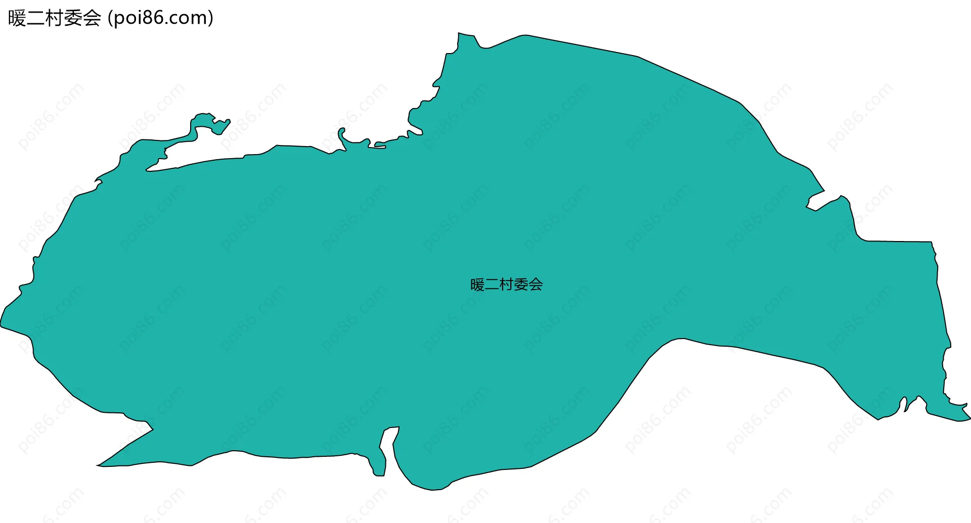 暖二村委会边界地图