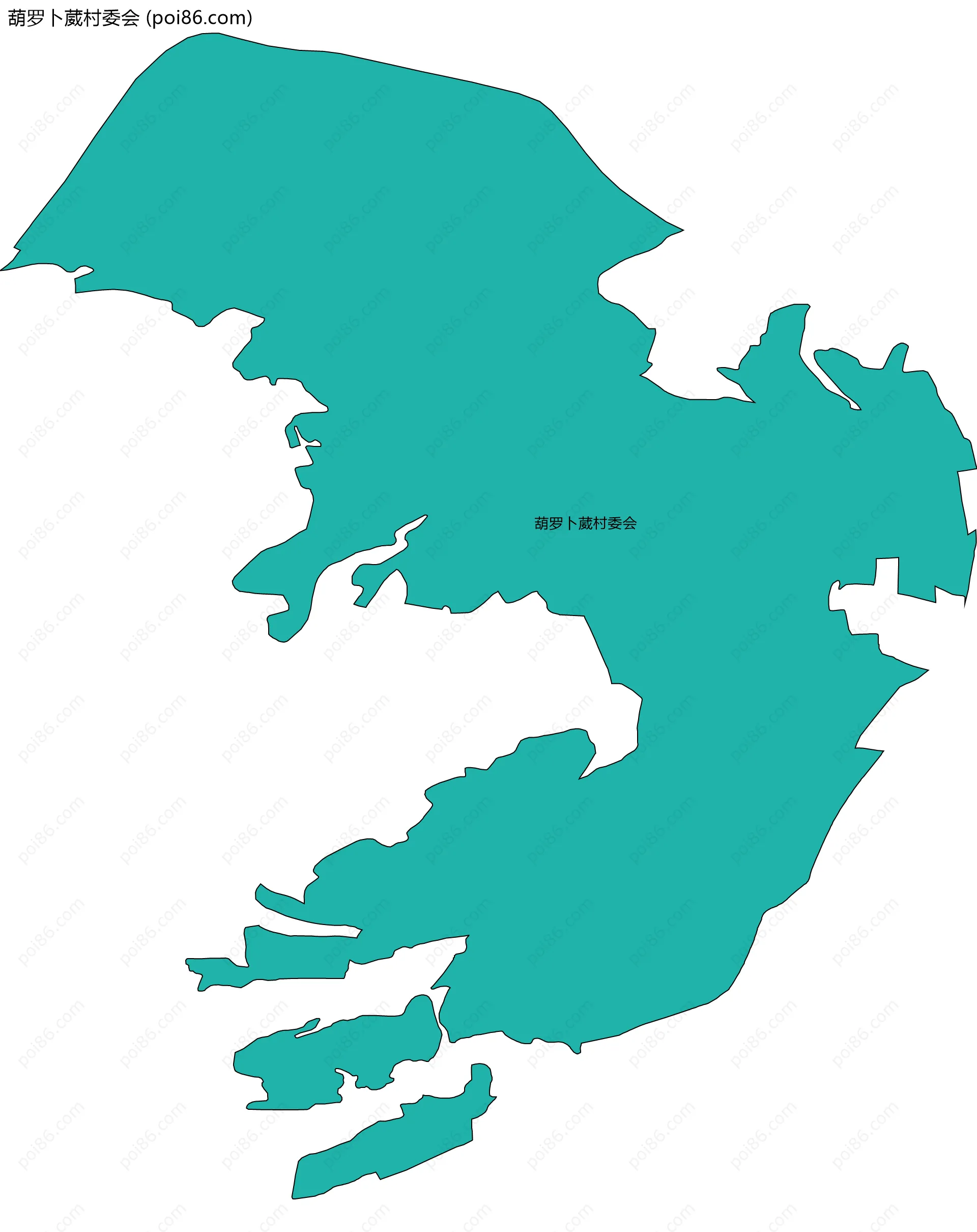 葫罗卜葳村委会边界地图