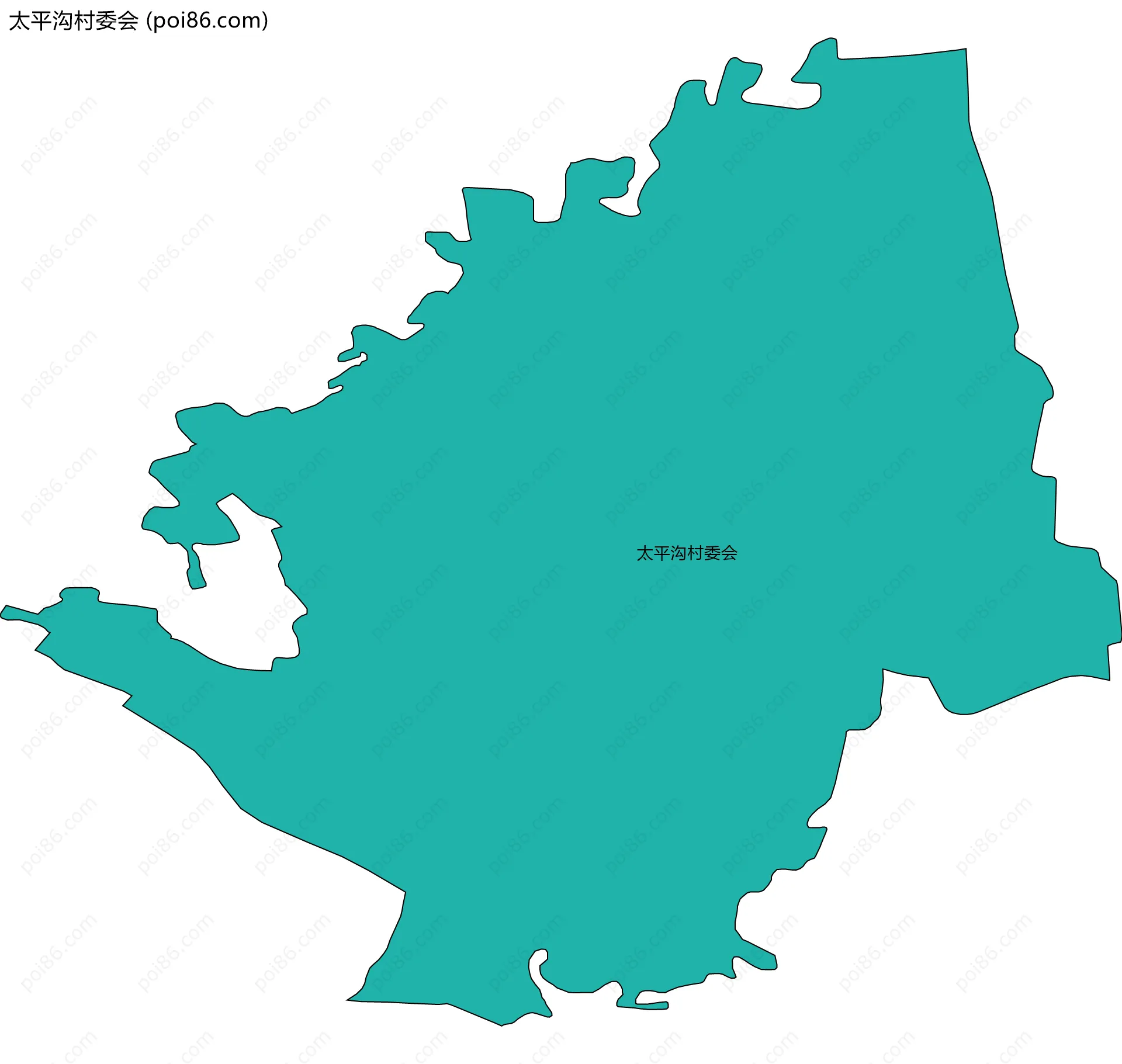 太平沟村委会边界地图