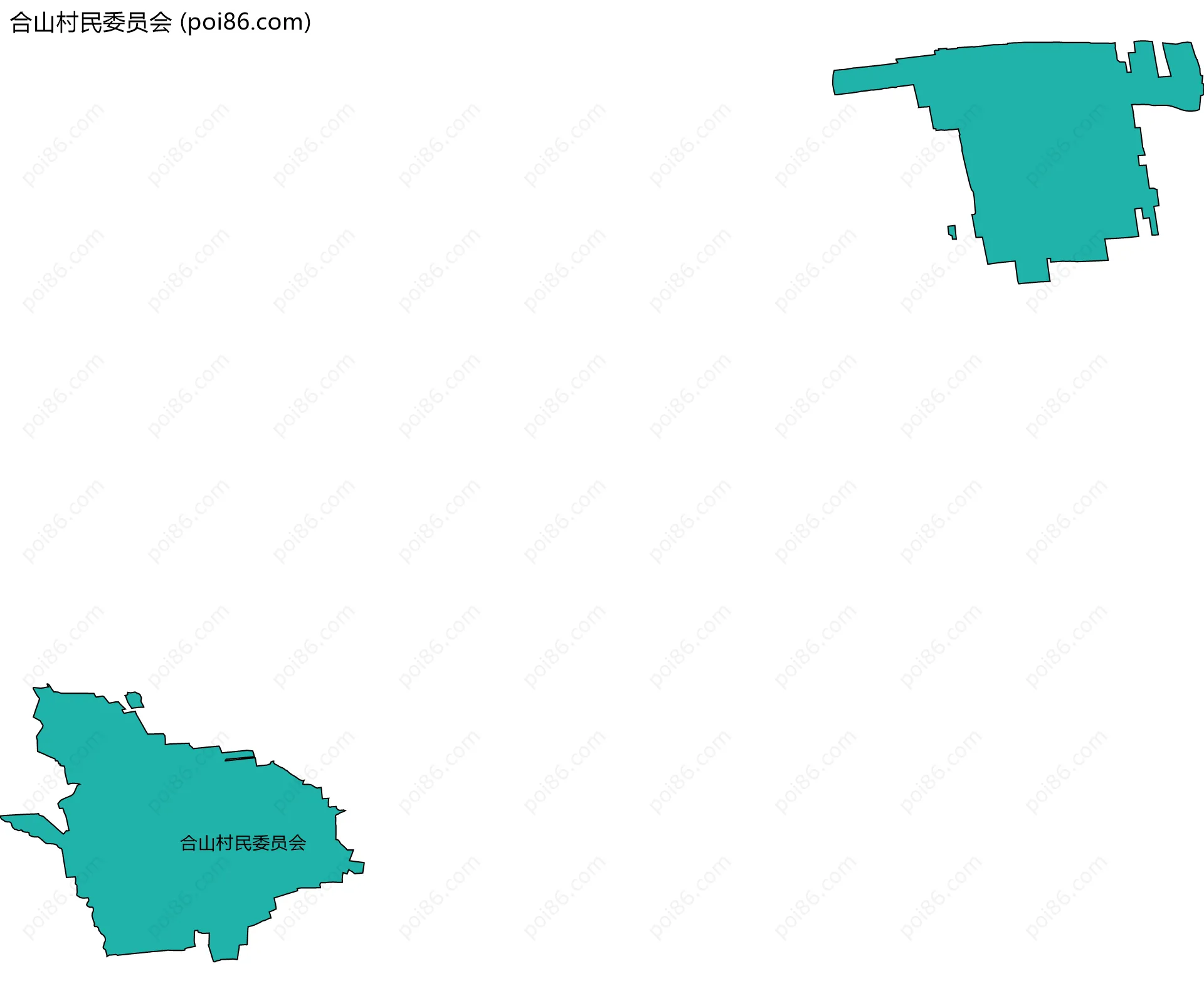 合山村民委员会边界地图
