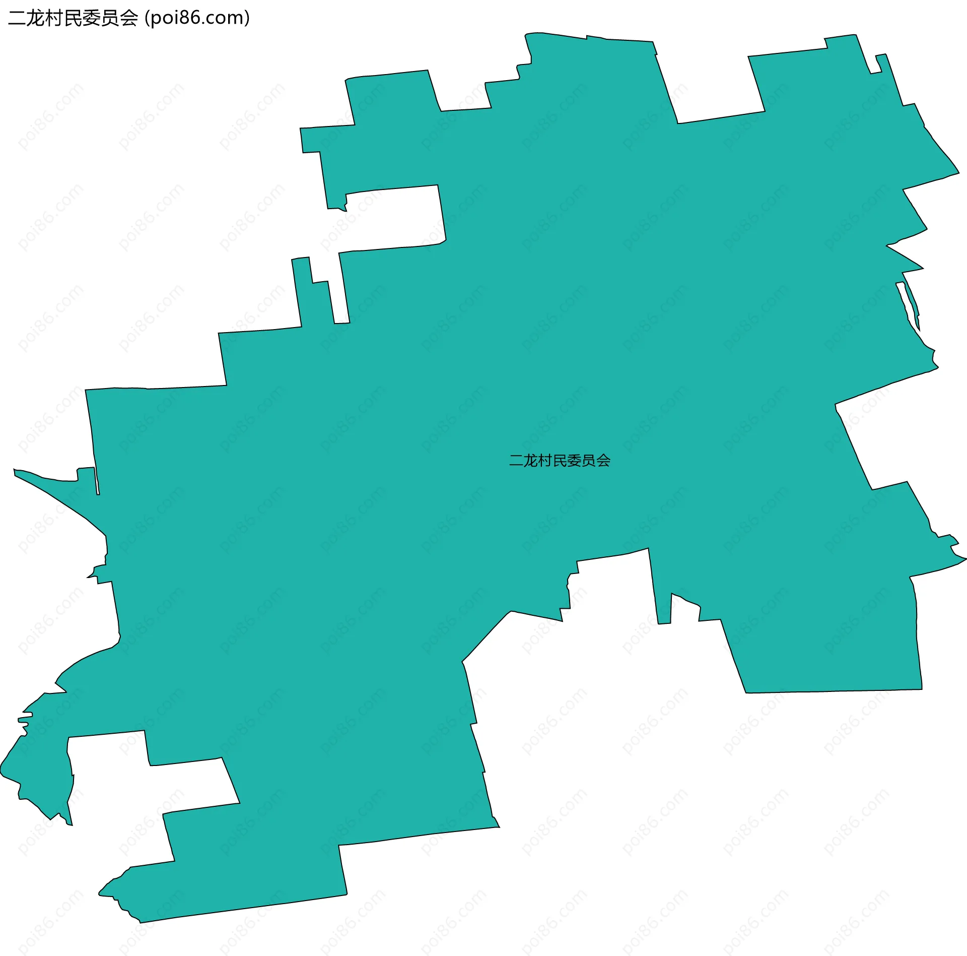 二龙村民委员会边界地图