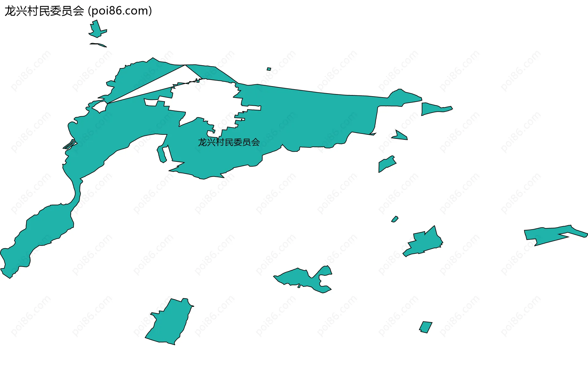 龙兴村民委员会边界地图