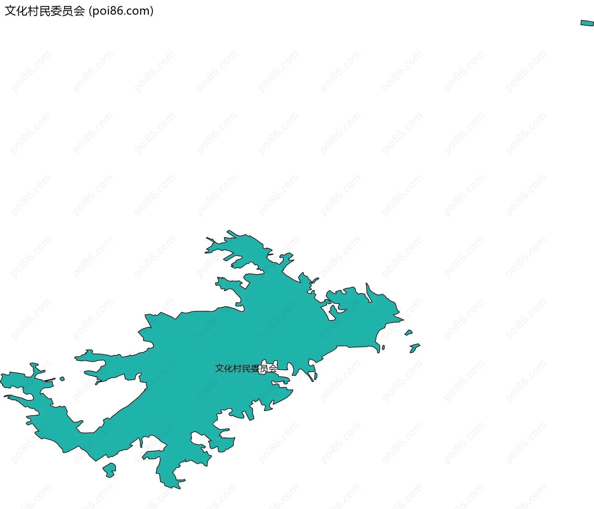 文化村民委员会边界地图