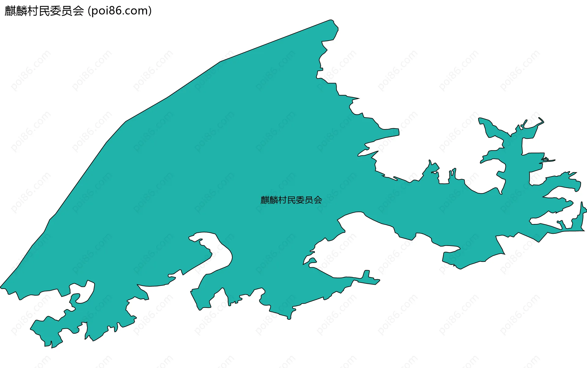 麒麟村民委员会边界地图