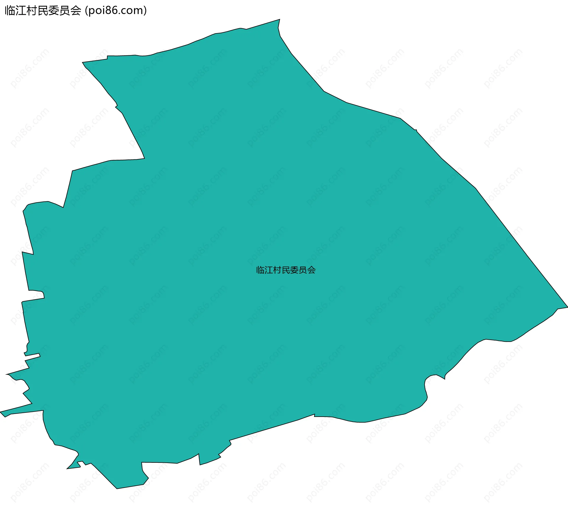 临江村民委员会边界地图