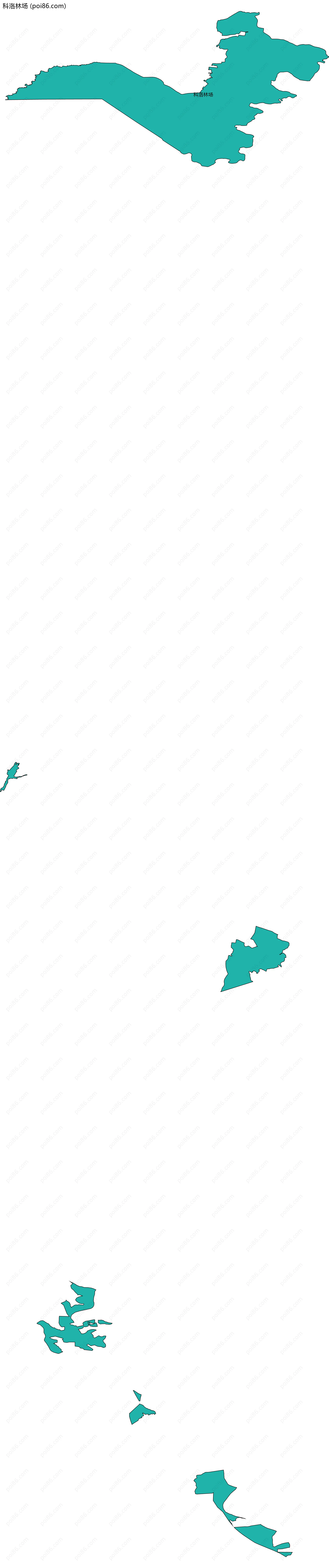 科洛林场边界地图