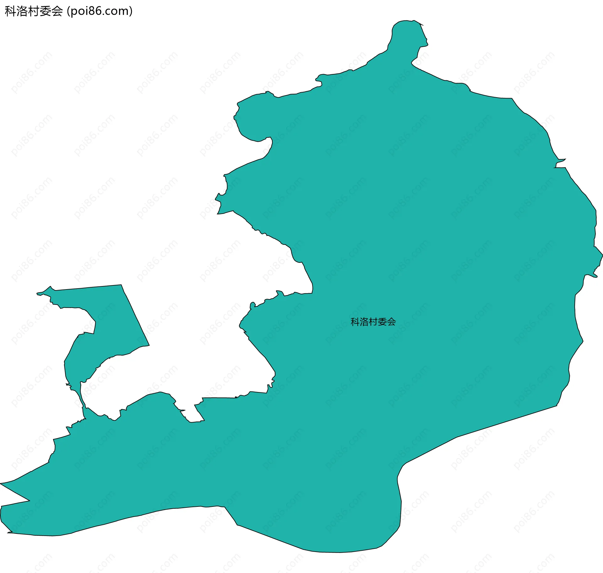 科洛村委会边界地图