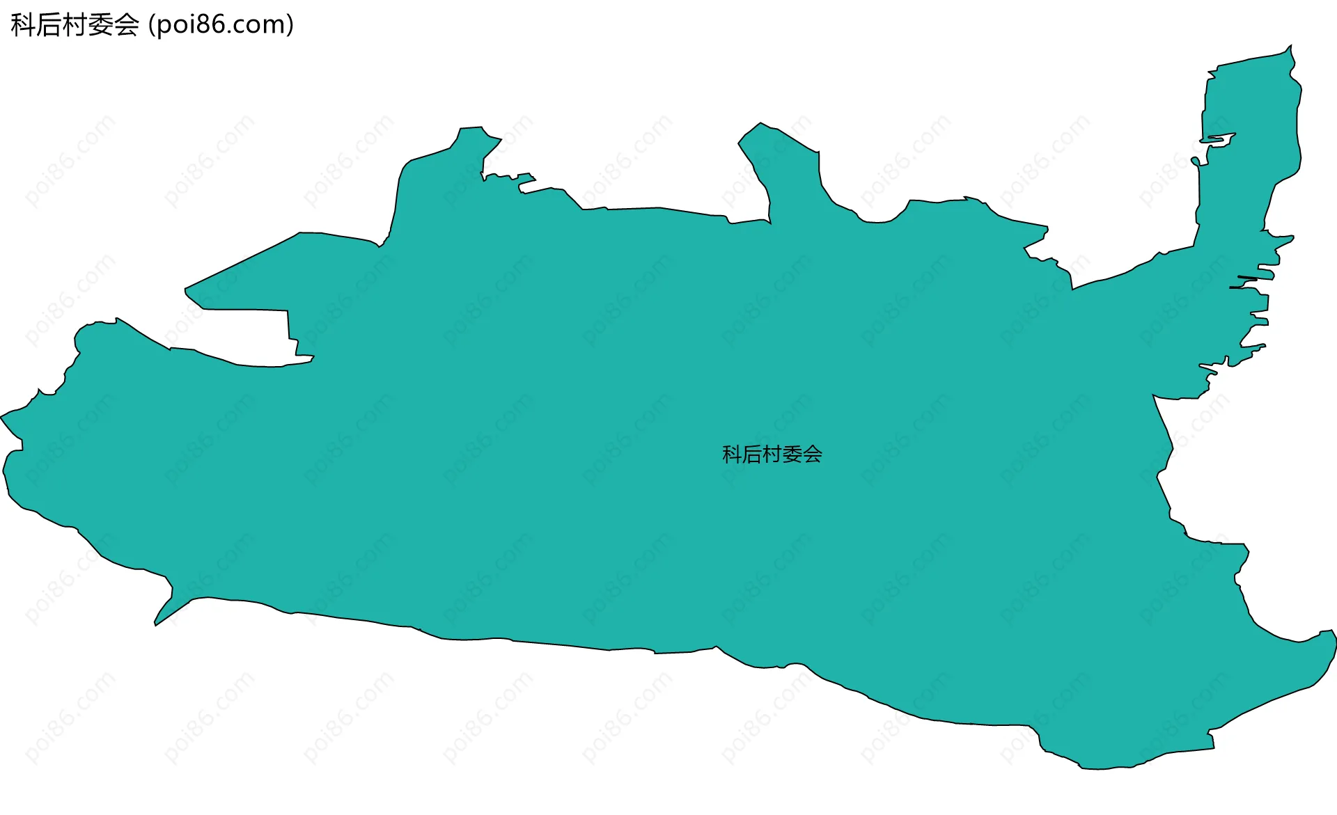 科后村委会边界地图