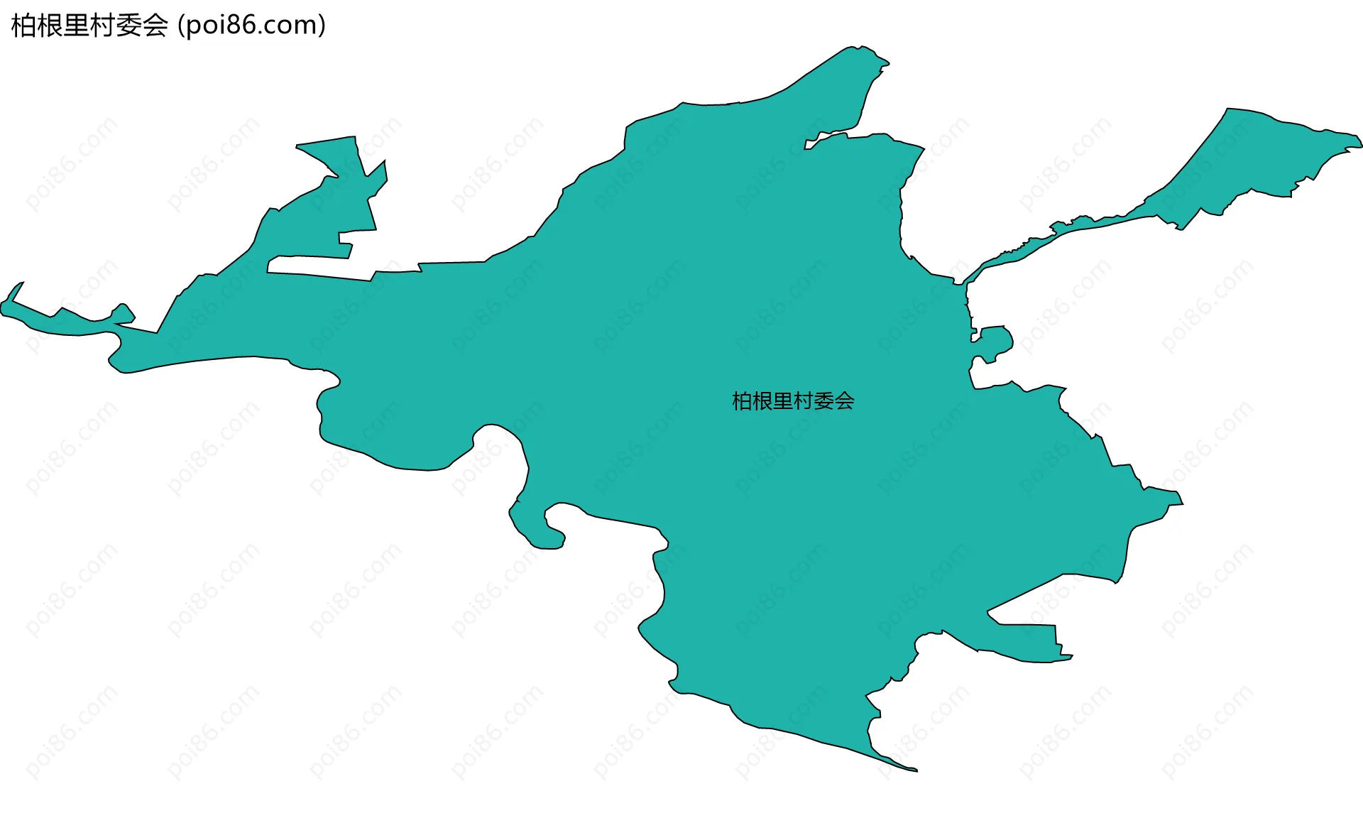 柏根里村委会边界地图