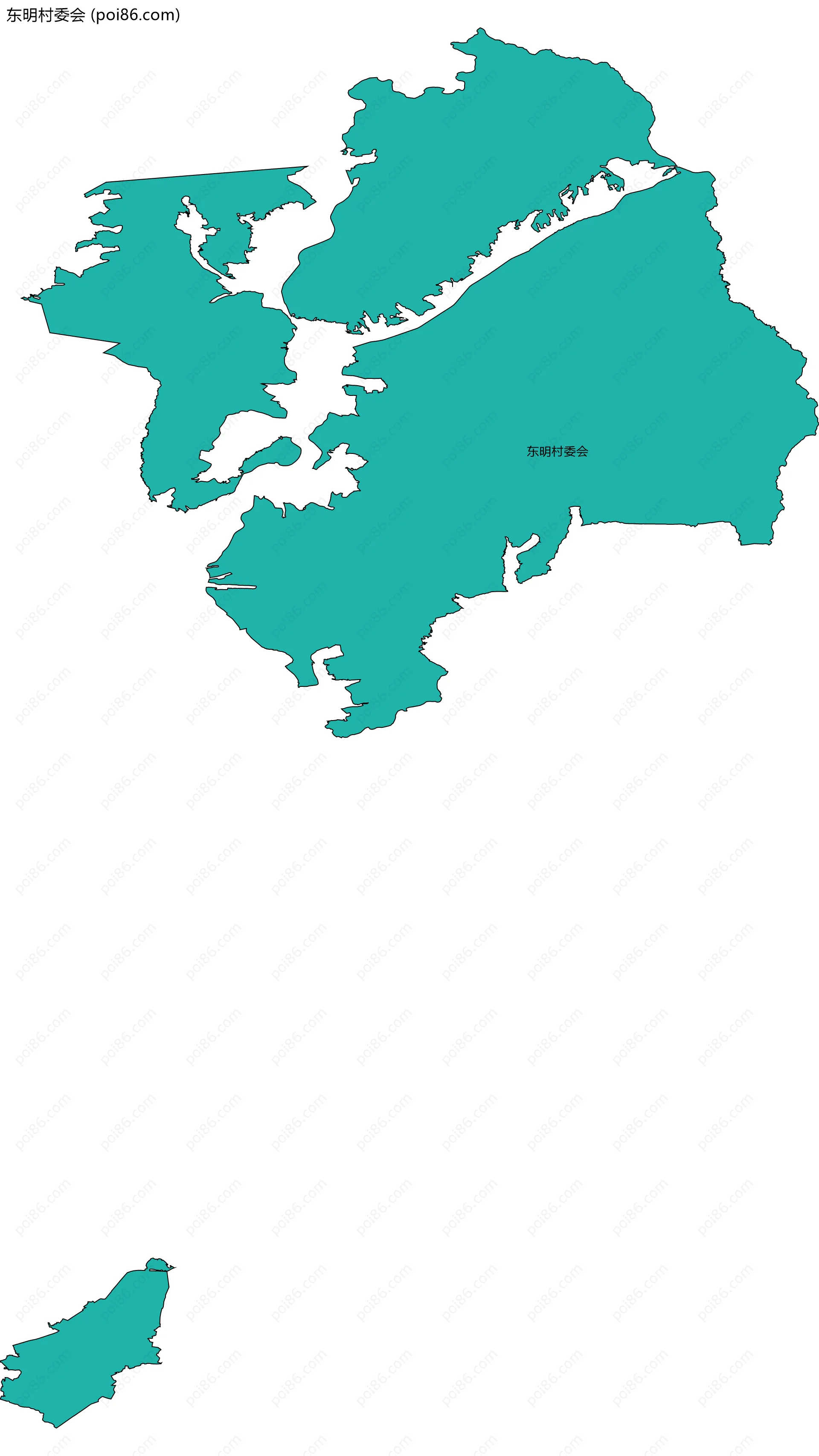 东明村委会边界地图