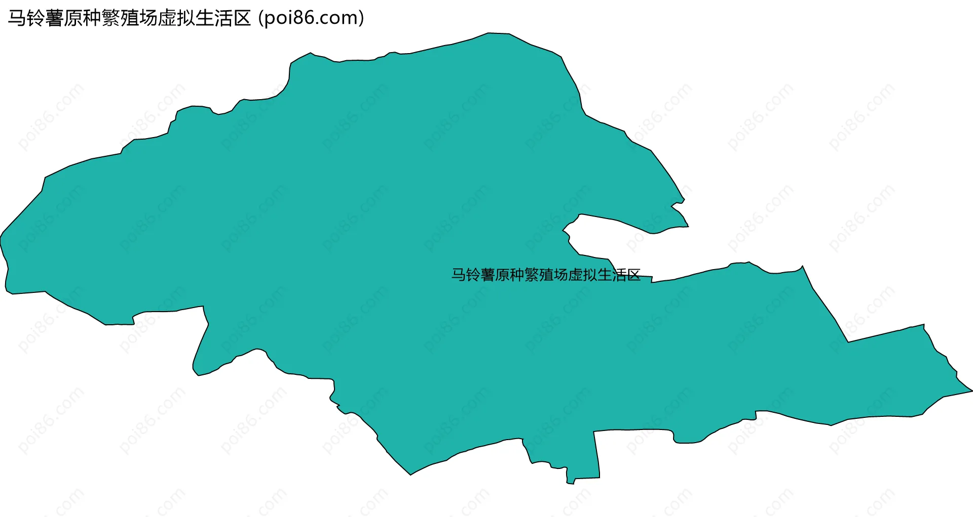 马铃薯原种繁殖场虚拟生活区边界地图