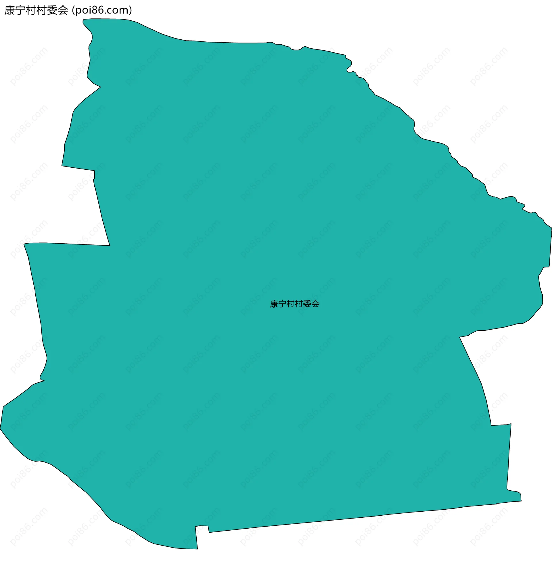 康宁村村委会边界地图