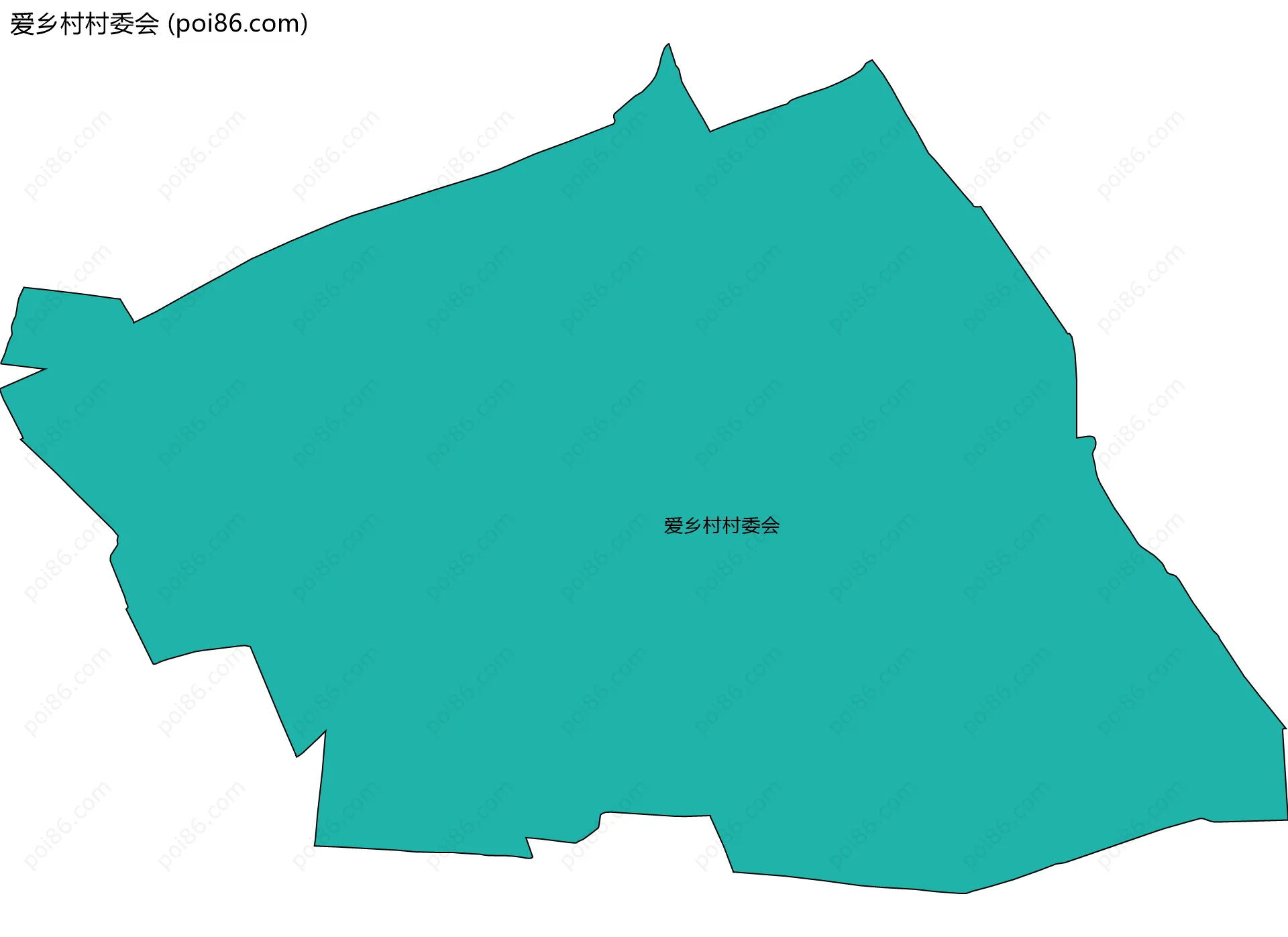 爱乡村村委会边界地图