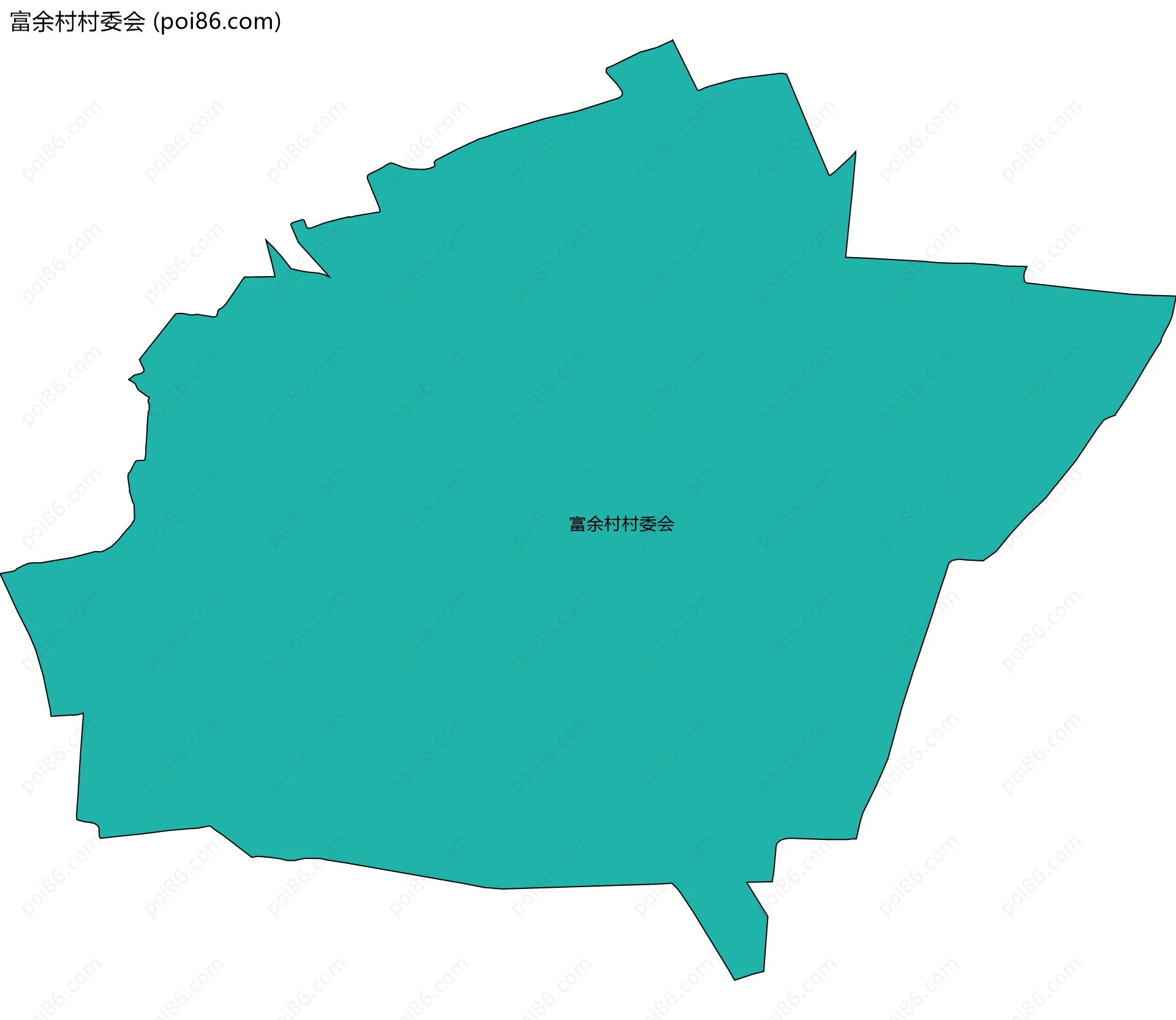 富余村村委会边界地图