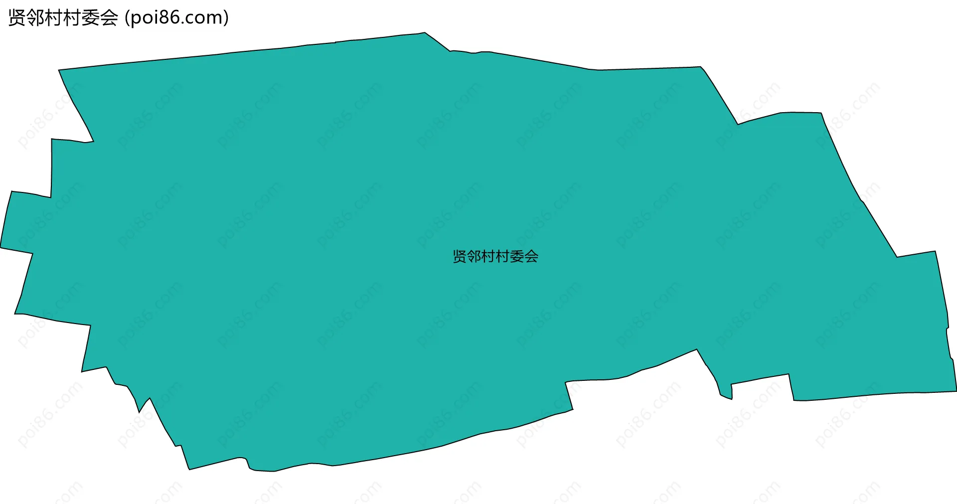 贤邻村村委会边界地图