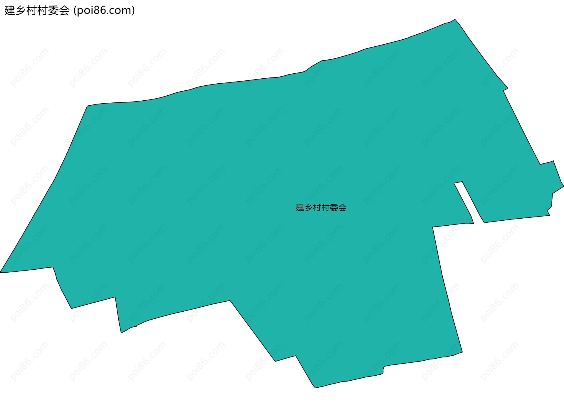 建乡村村委会边界地图