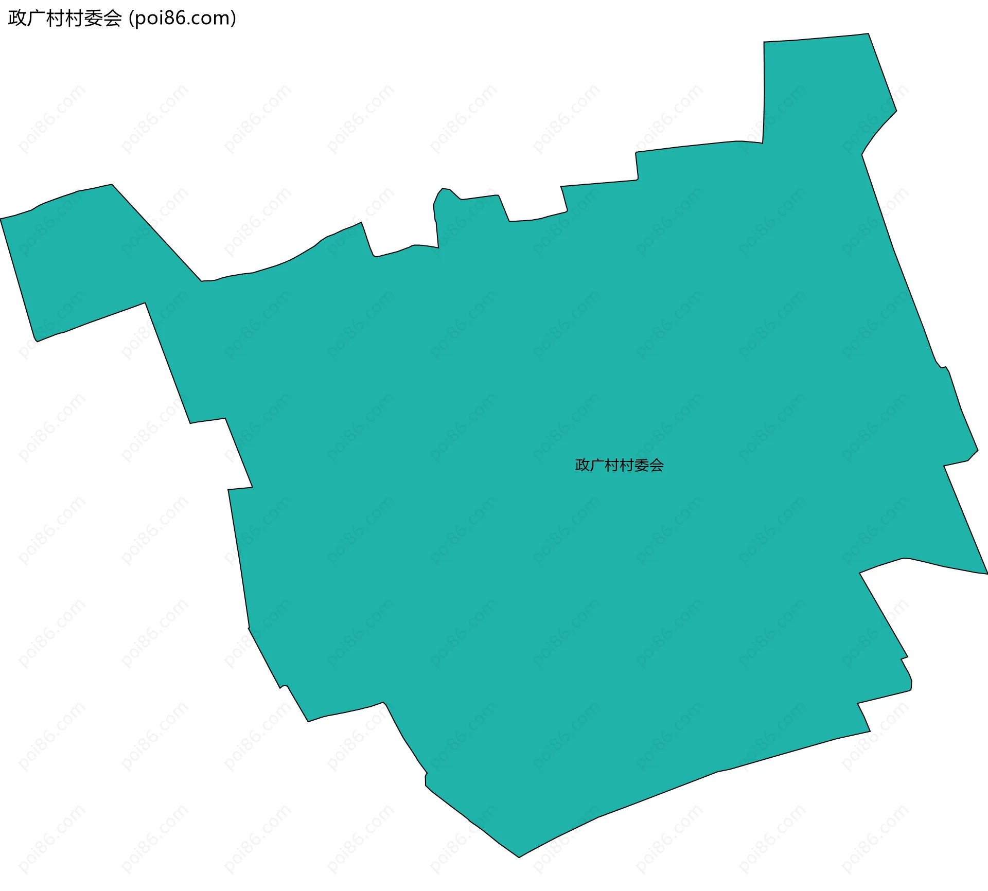 政广村村委会边界地图