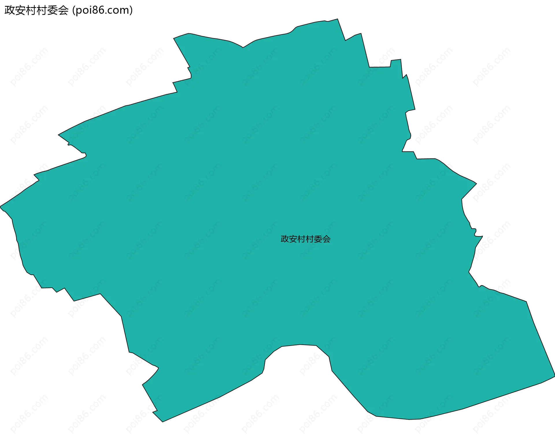 政安村村委会边界地图
