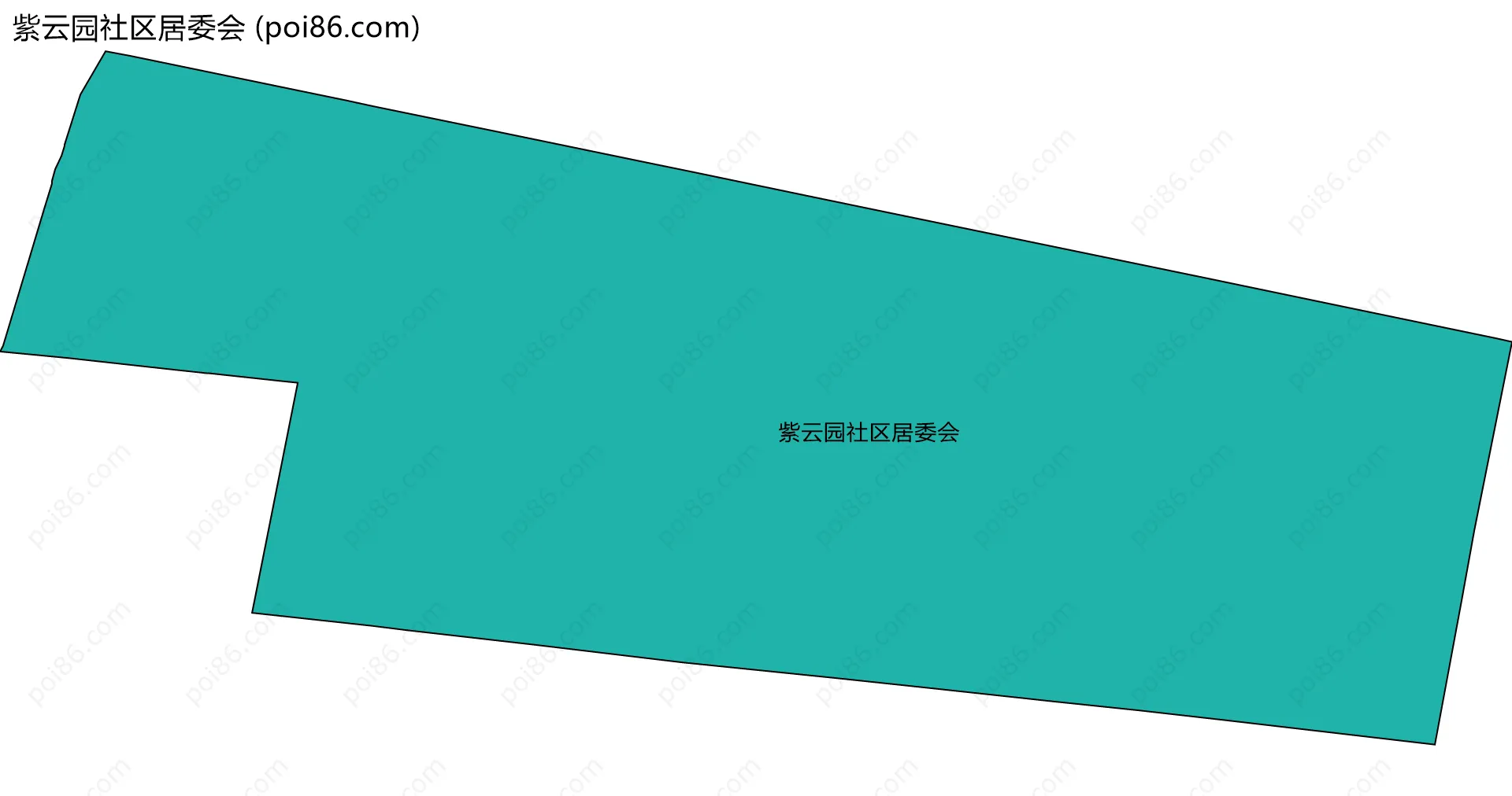 紫云园社区居委会边界地图