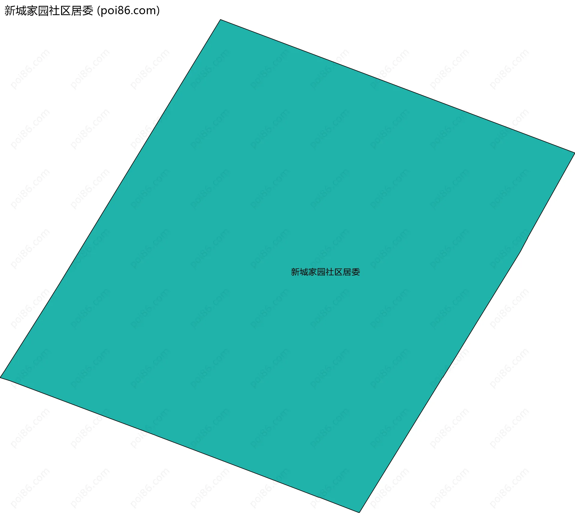 新城家园社区居委边界地图