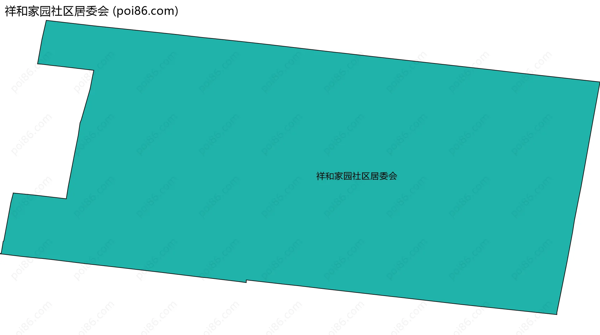 祥和家园社区居委会边界地图