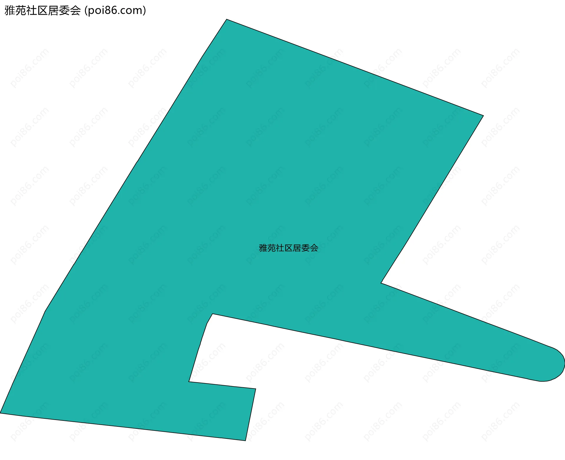 雅苑社区居委会边界地图