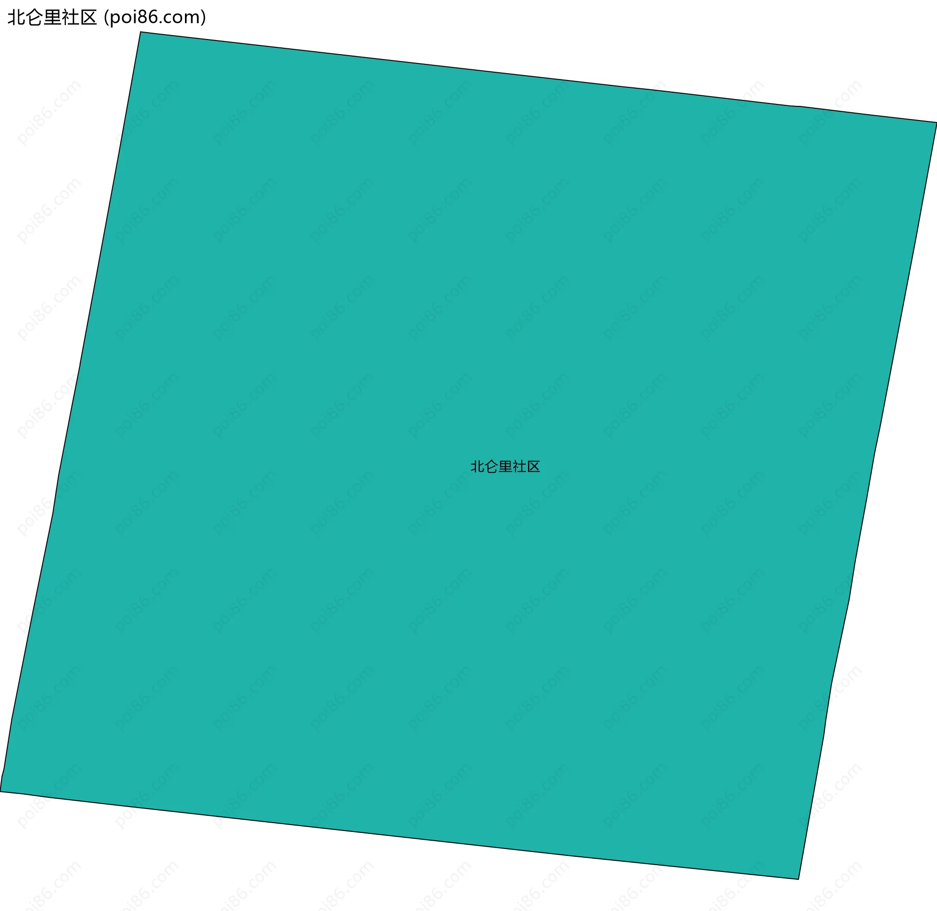 北仑里社区边界地图