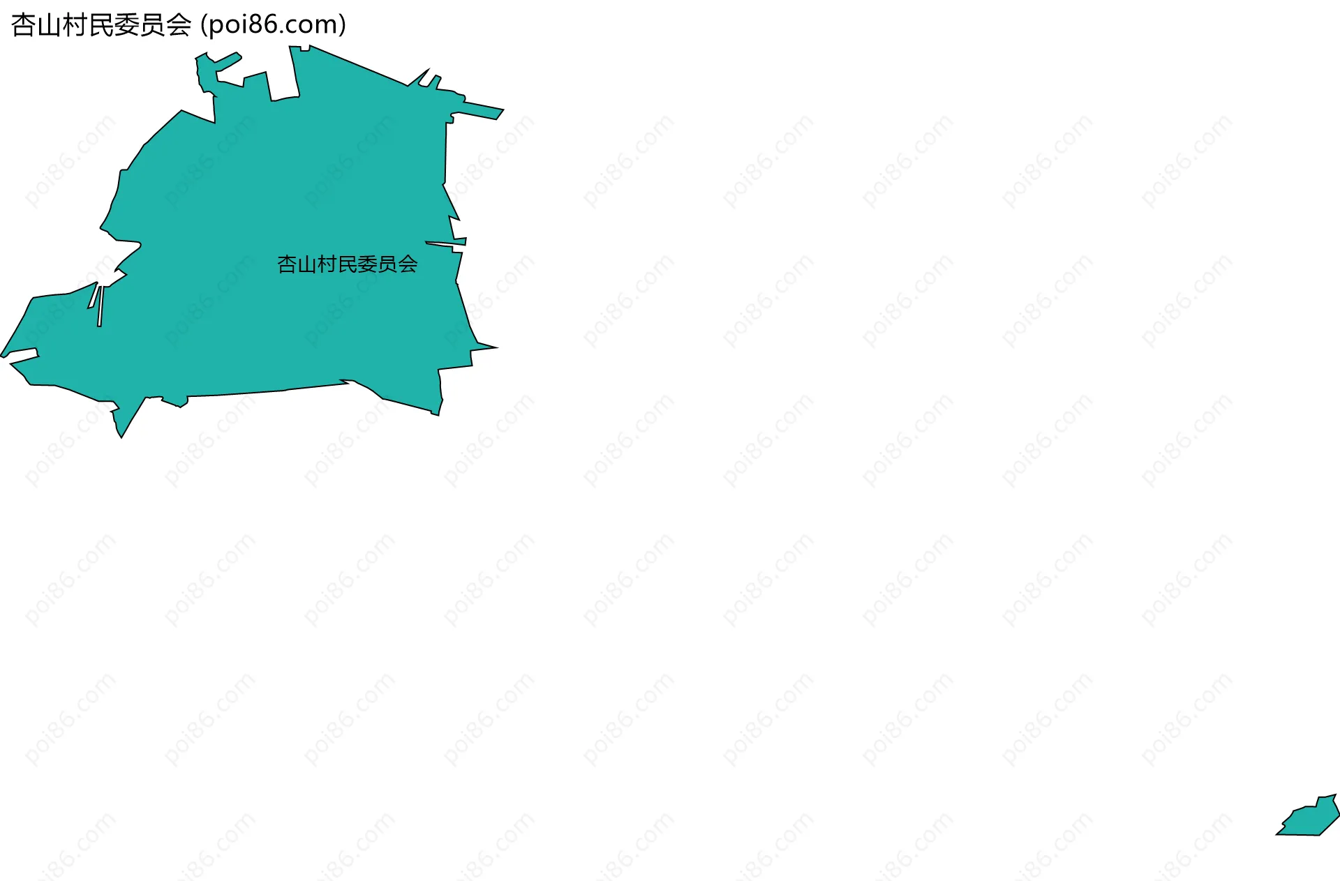 杏山村民委员会边界地图