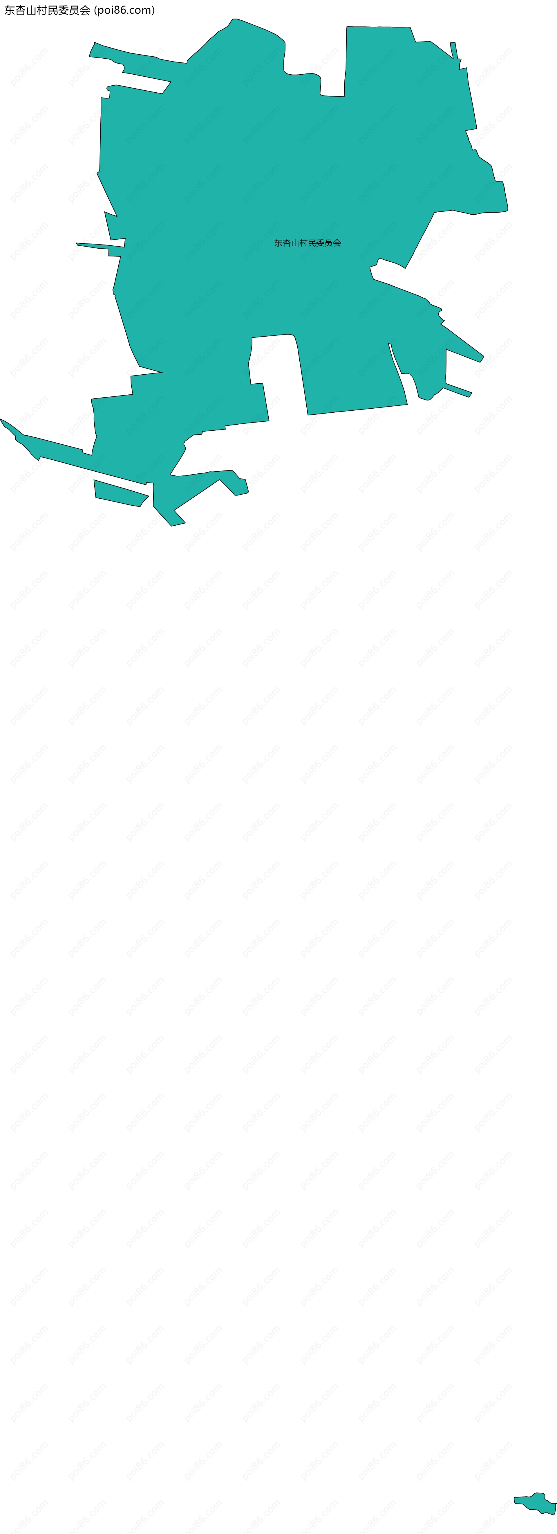 东杏山村民委员会边界地图