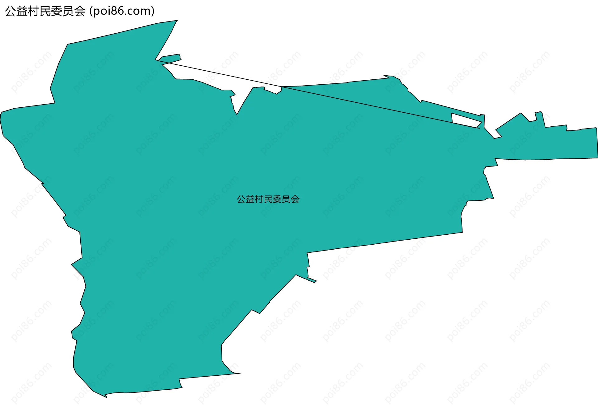 公益村民委员会边界地图