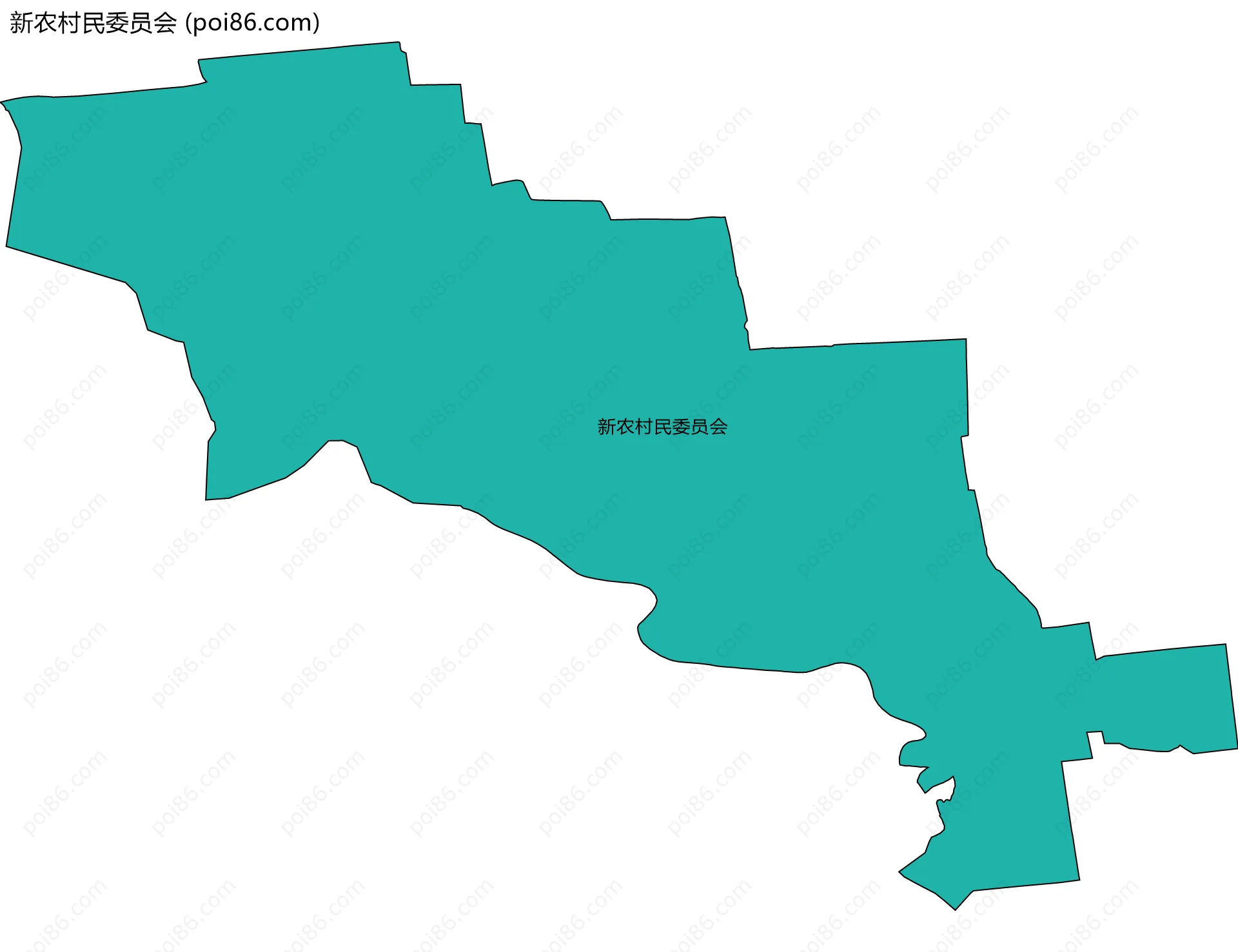 新农村民委员会边界地图