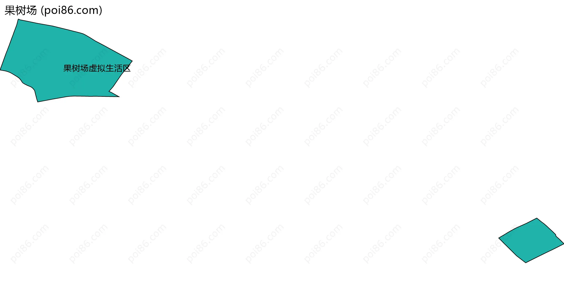 果树场边界地图(五级行政区划)