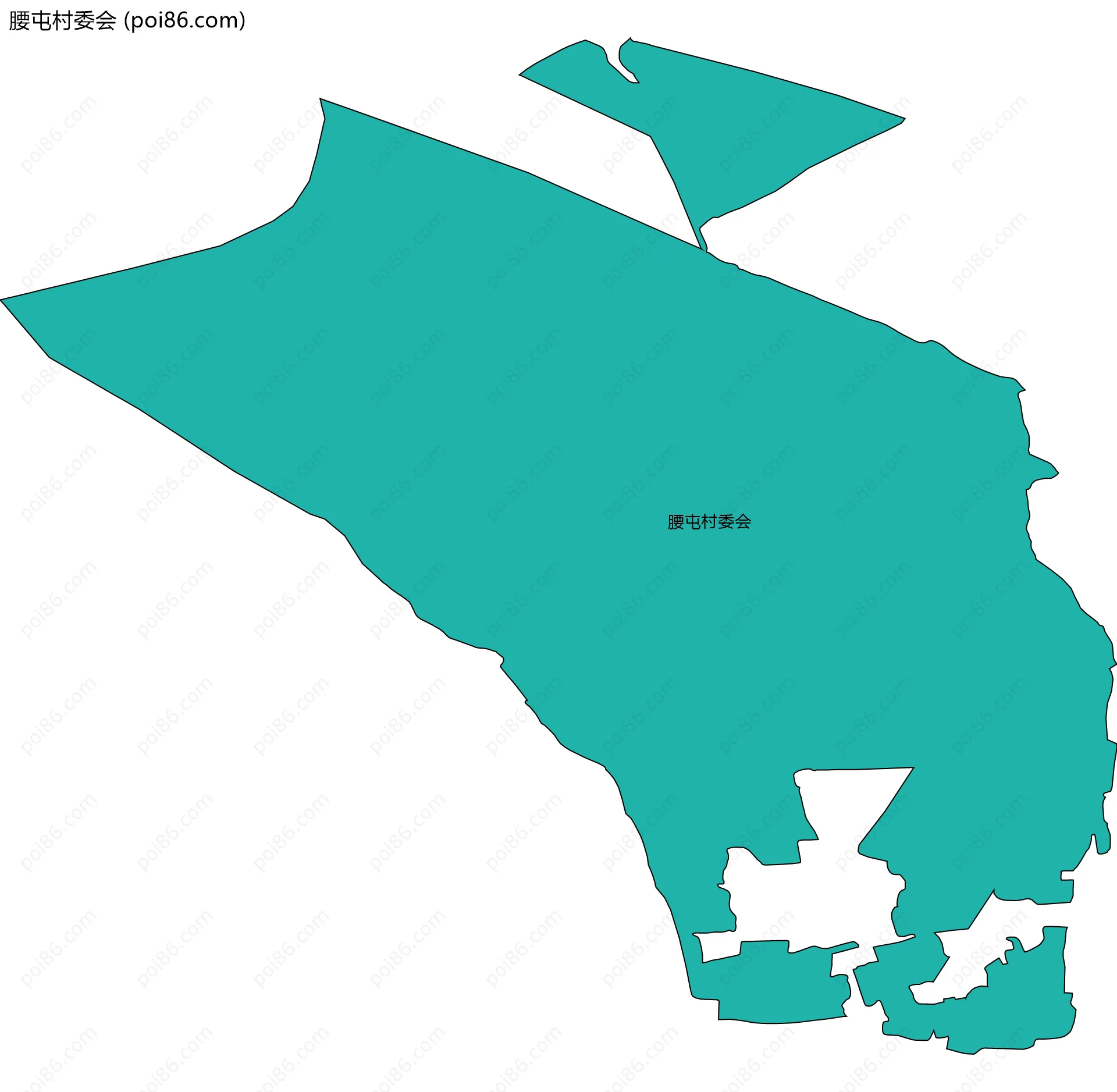 腰屯村委会边界地图