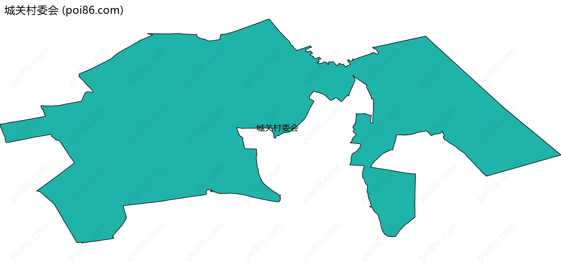 城关村委会边界地图