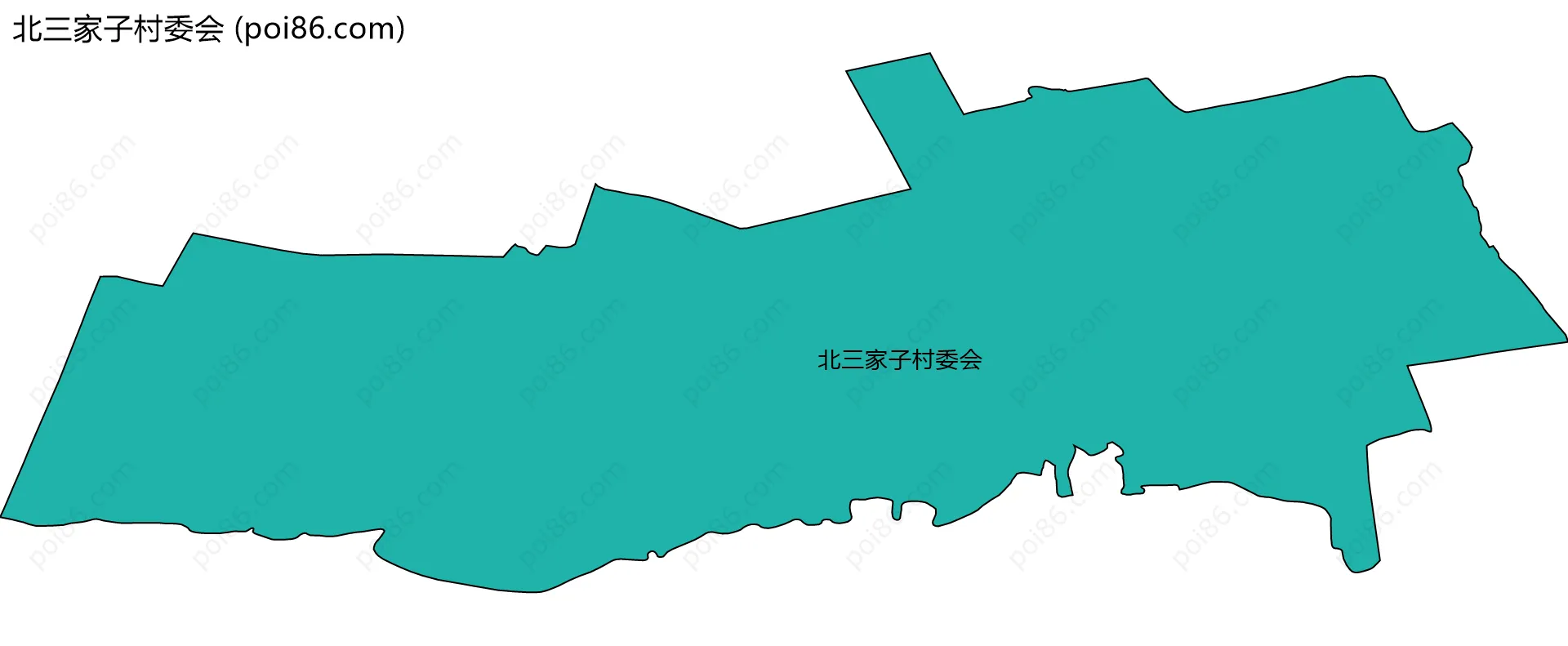 北三家子村委会边界地图