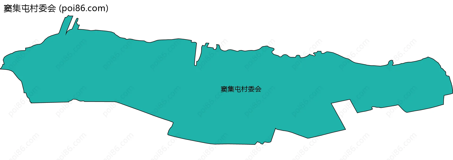 窦集屯村委会边界地图