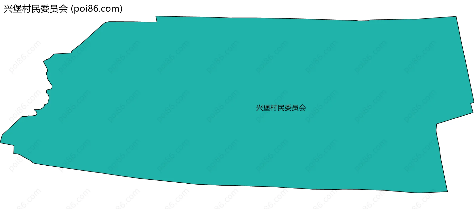 兴堡村民委员会边界地图