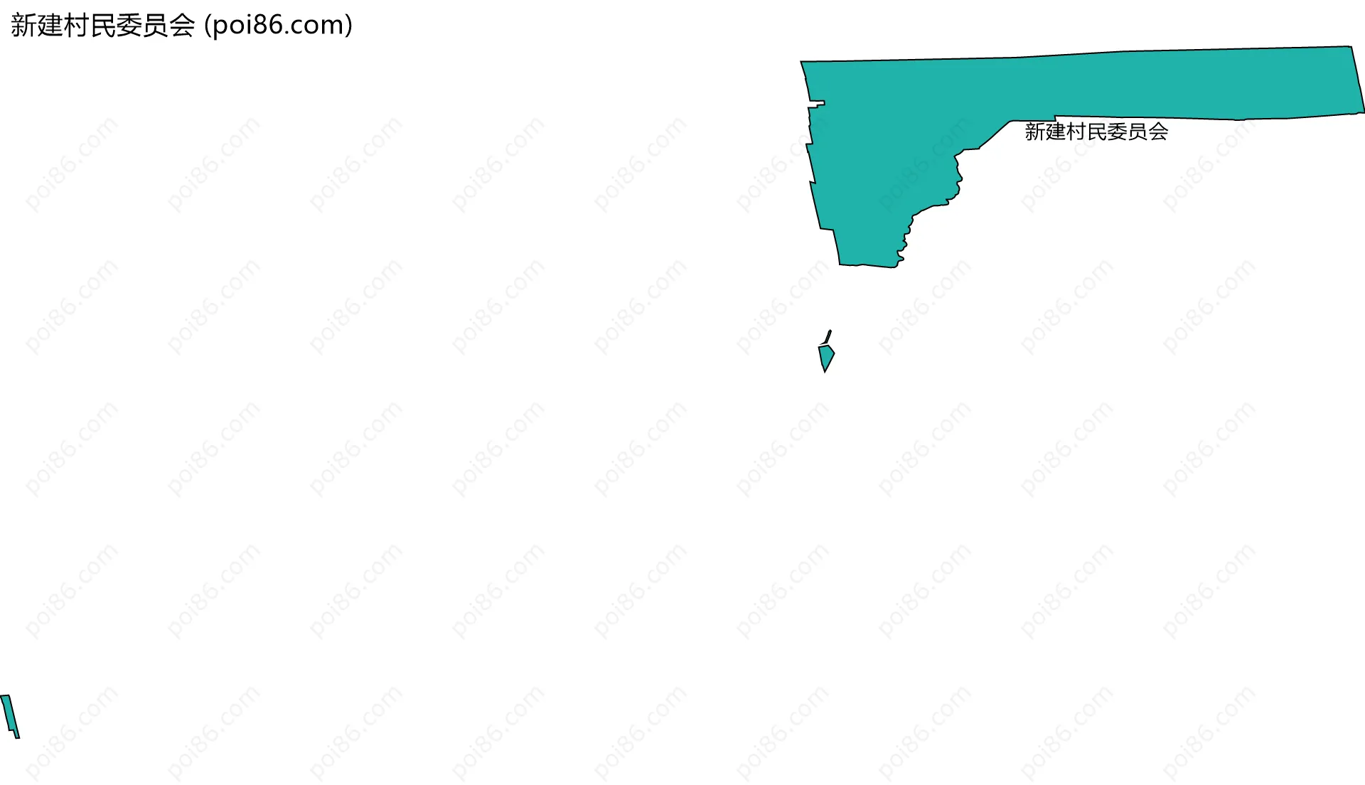 新建村民委员会边界地图