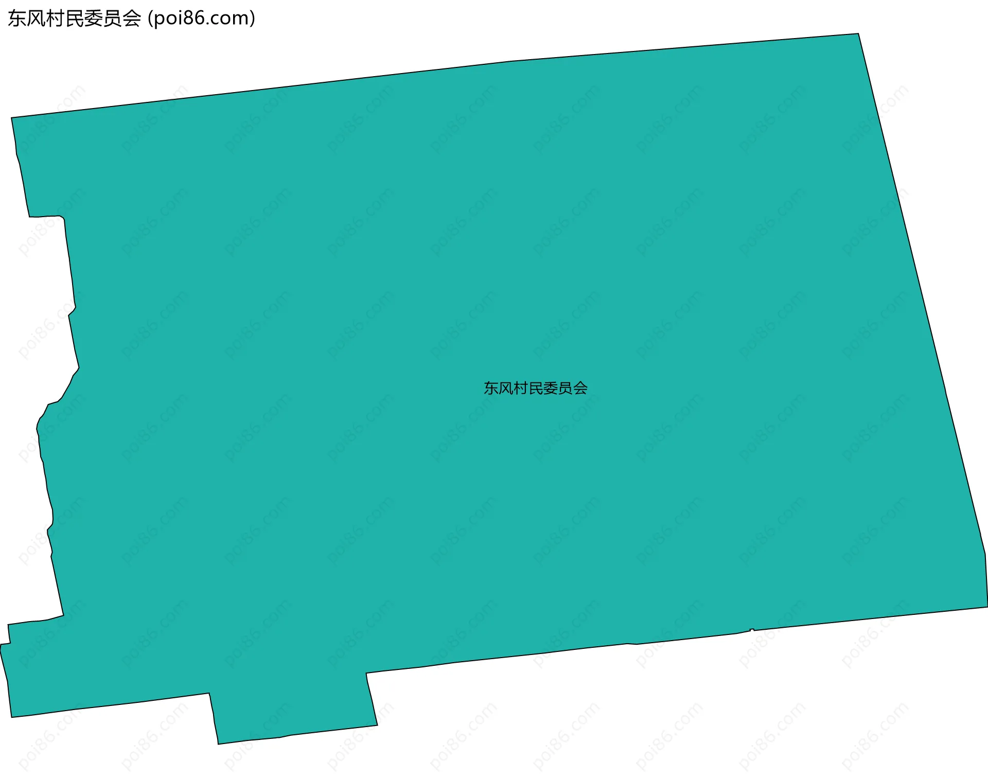 东风村民委员会边界地图