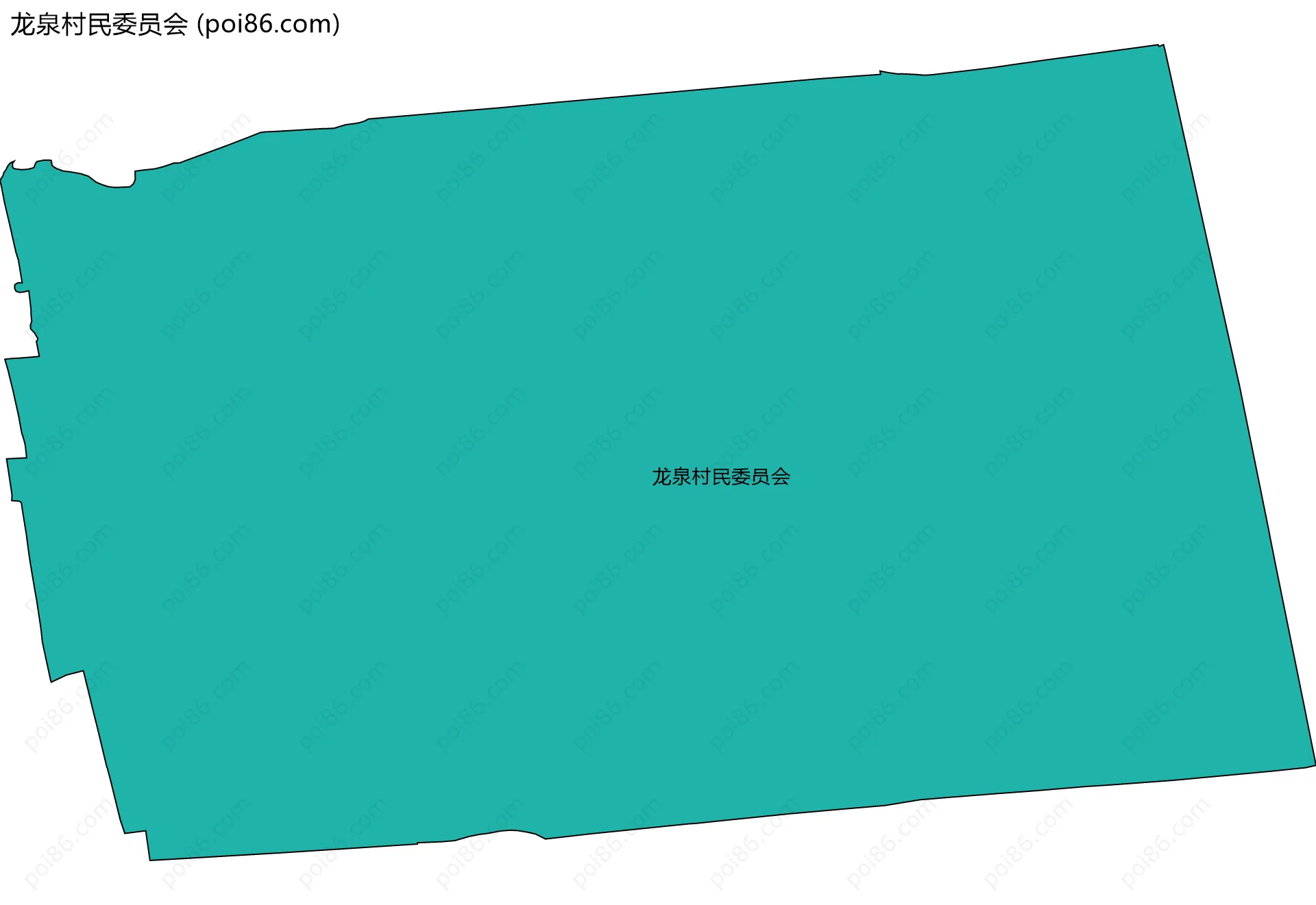 龙泉村民委员会边界地图