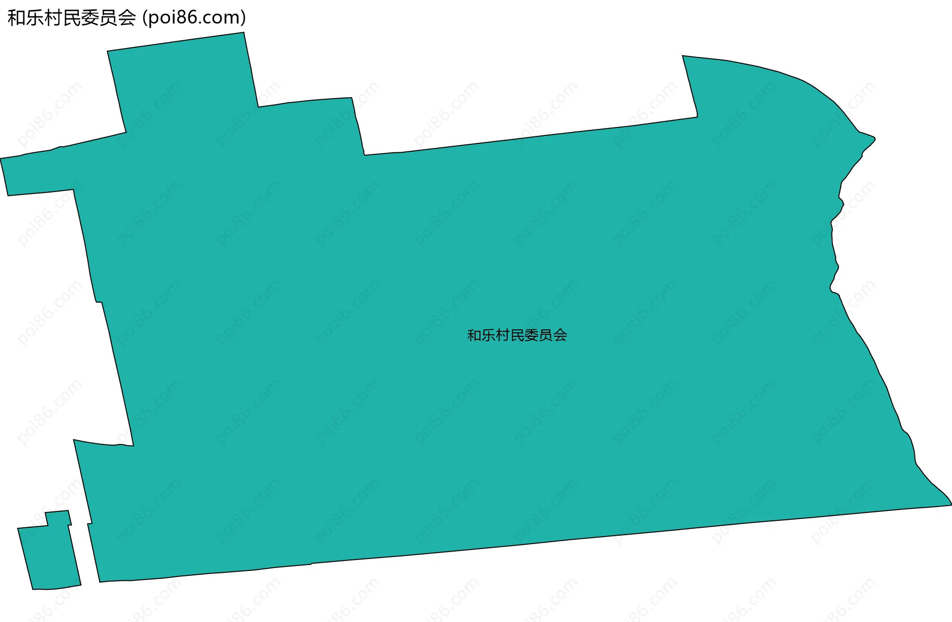 和乐村民委员会边界地图