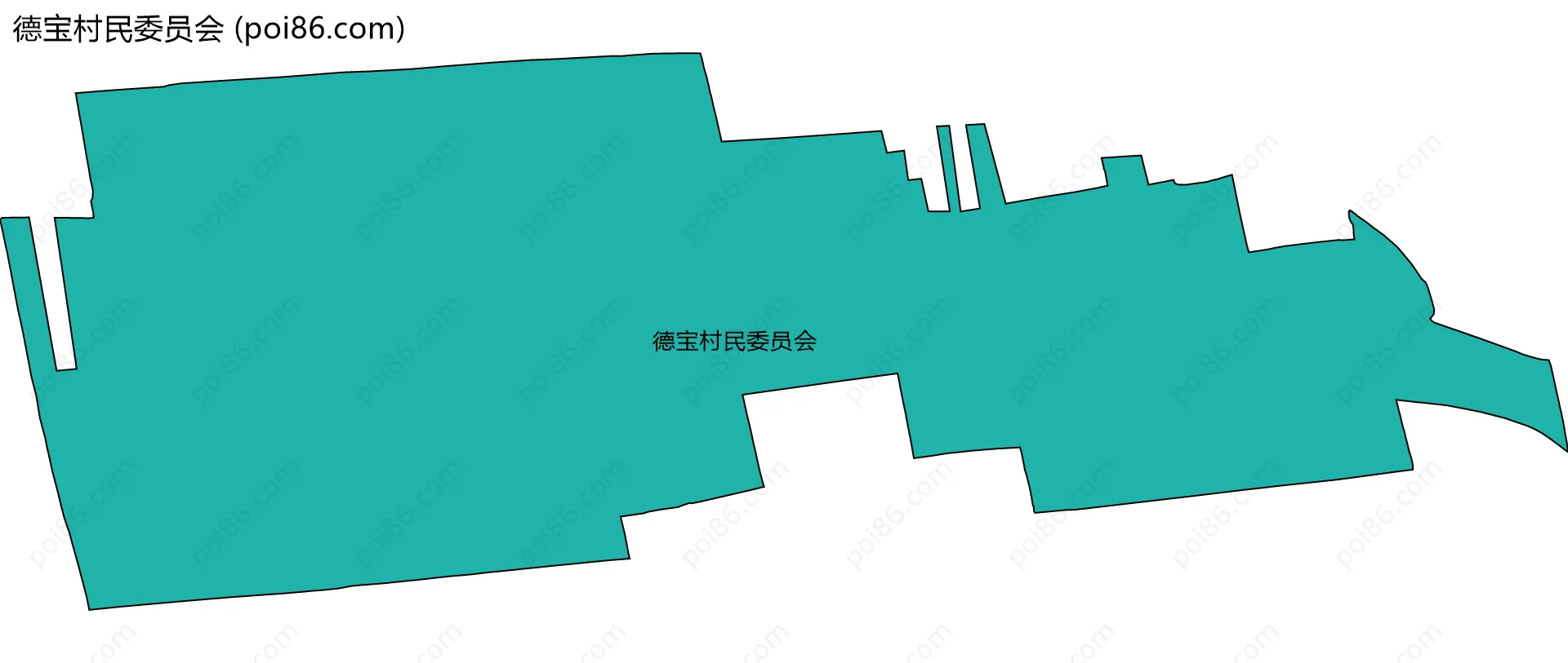 德宝村民委员会边界地图