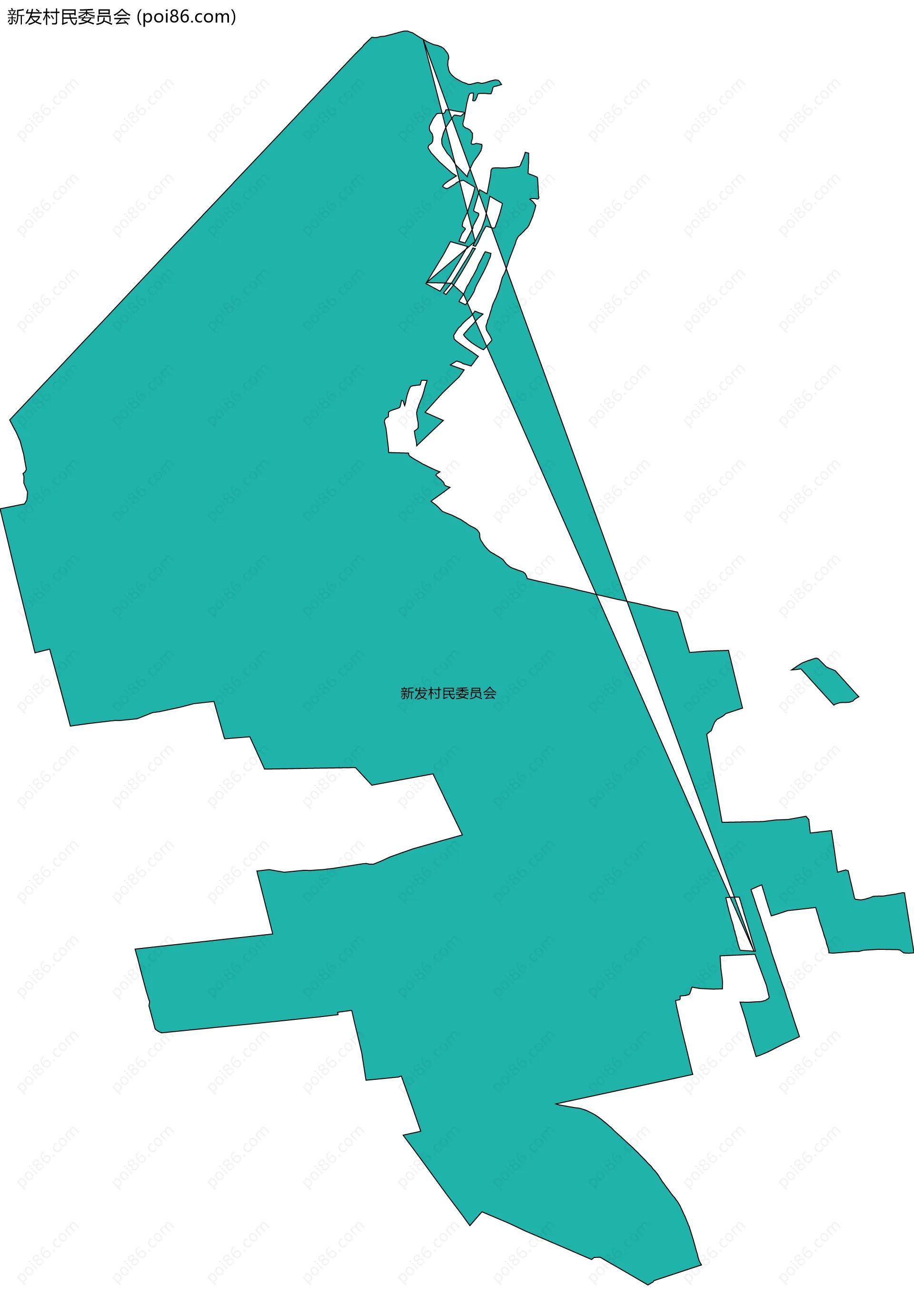 新发村民委员会边界地图