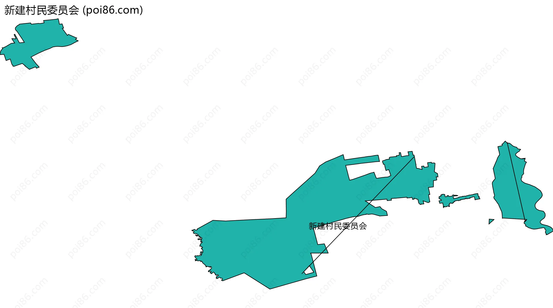 新建村民委员会边界地图