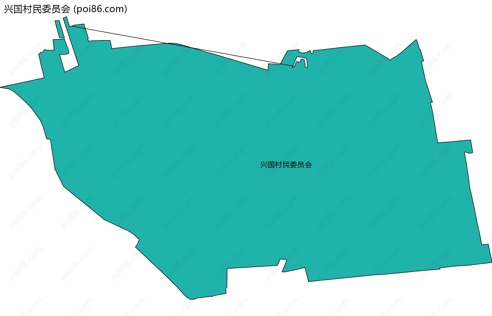 兴国村民委员会边界地图